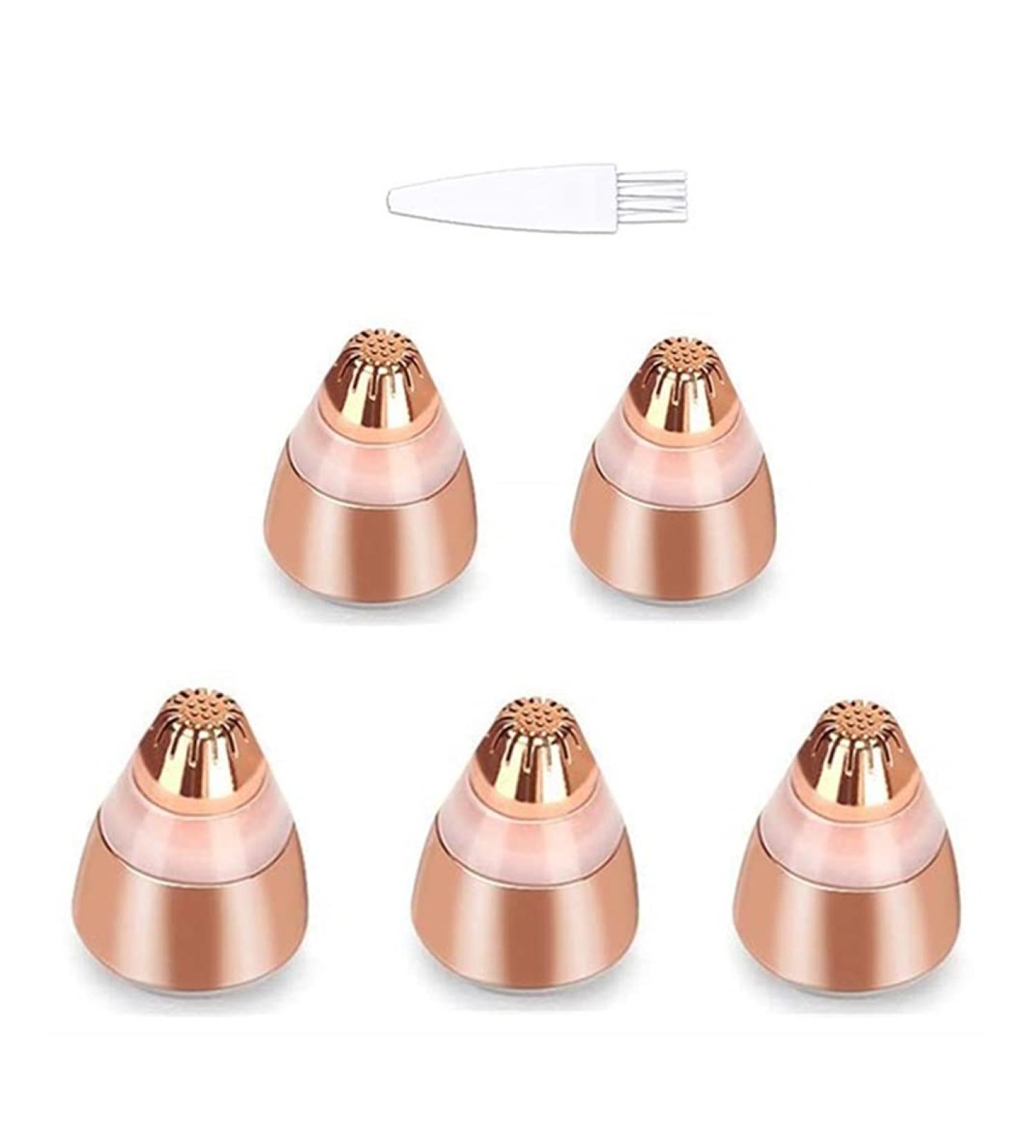 Greendhat Rose Gold Replacement Heads for Flawless Eyebrow Hair Remover - 5Pcs, Painless Trimmer Blades for Perfect Touch, Smooth Finish - As Seen On TV, 18K Gold-Plated - Buy Online on GoSupps.com