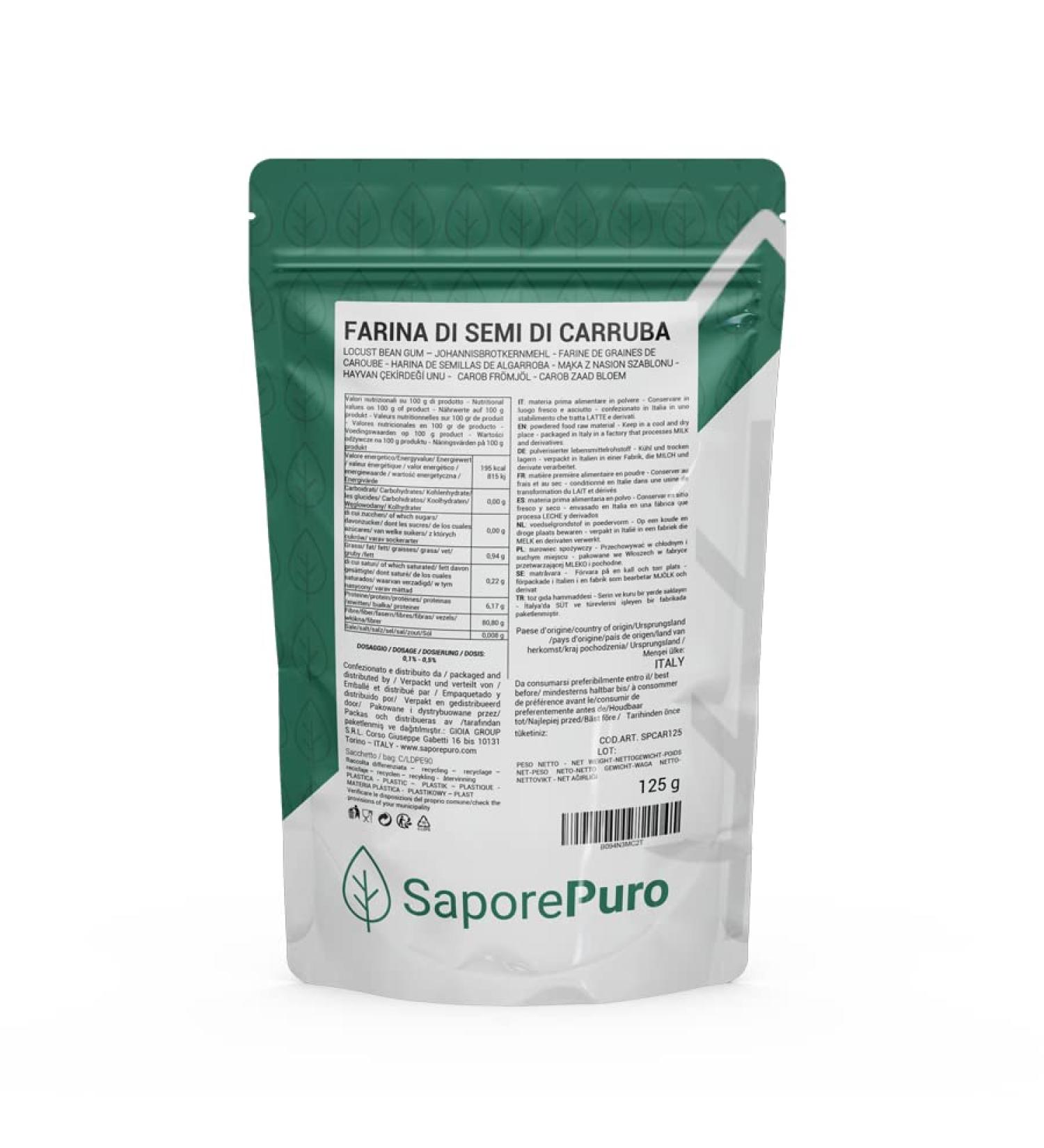 100% Pure Locust Bean Gum - Ideal for Ice Cream & Sorbets - 125g - International Shipping - Buy Online on GoSupps.com