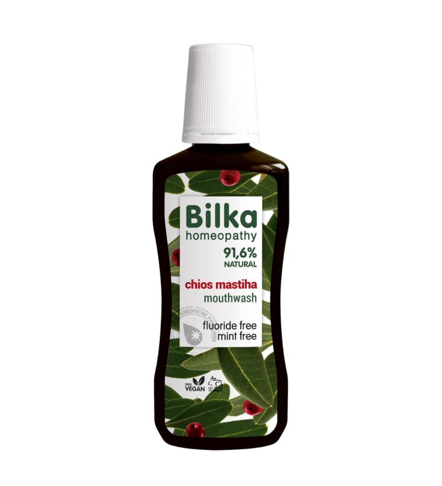 Bilka Homeopathy Chios Mastiha Mouthwash - Natural Gum Protection Plaque Reducing Fluoride & Menthol Free - 250ml - Buy Online on GoSupps.com