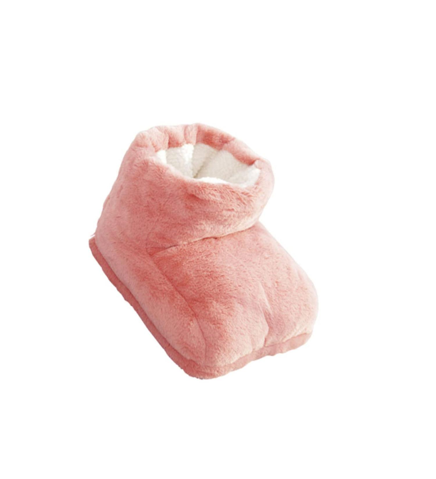 Buy Kisangel Heated Foot Warmers | USB Plush Heating Cushions for Office & Home | Pink Footrest Slippers & Warmers - Buy Online on GoSupps.com