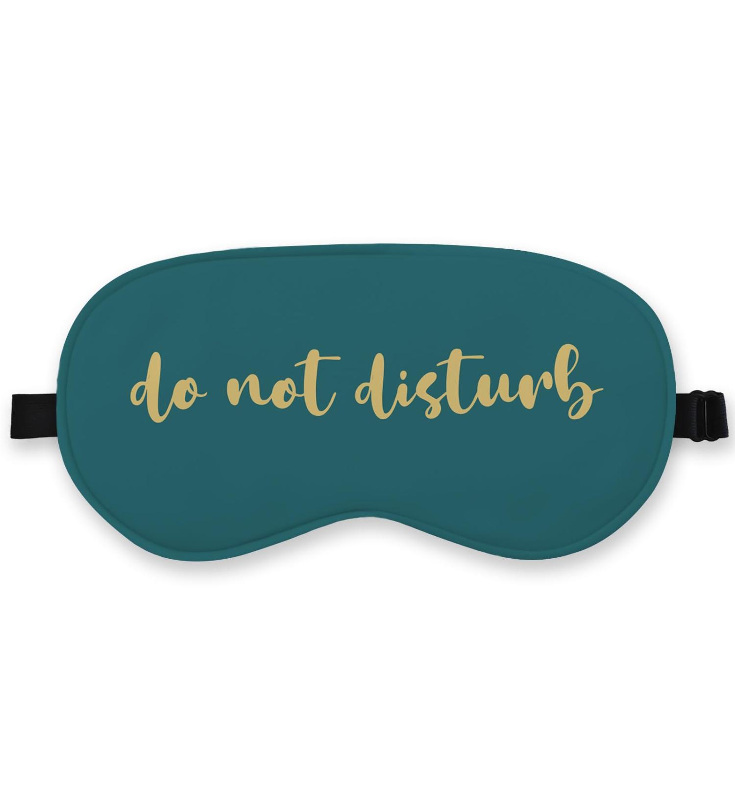 Funny Do Not Disturb Silk Eye Mask | Adjustable Sleep Mask for Kids & Travel | Perfect for Parties & Naps - Buy Online on GoSupps.com