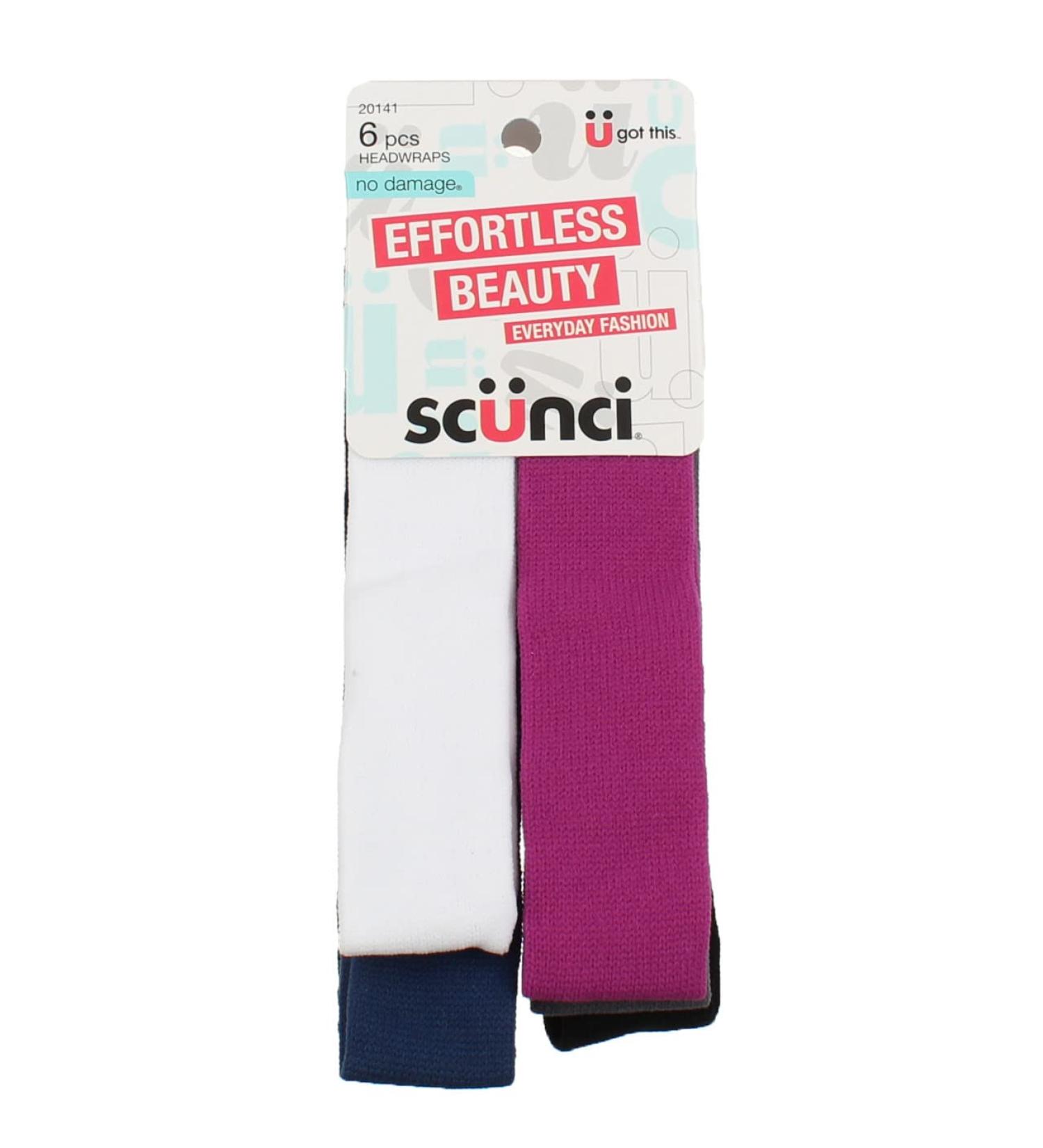 Scunci U Got This Stretch Soft Head Wrap 6 Pack - Assorted Colors - Buy Online on GoSupps.com