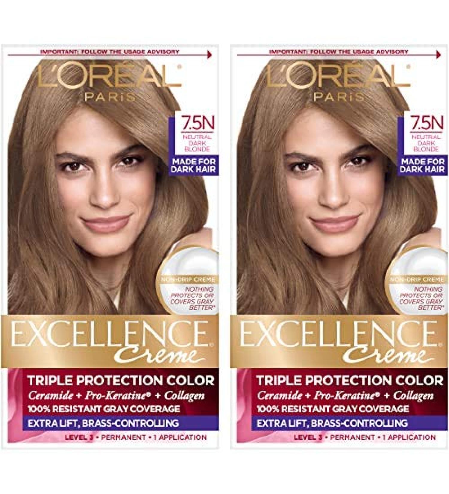 L'Oreal Paris Excellence Creme Dark Neutral Blonde Hair Color 2 Pack - Buy Online on GoSupps.com