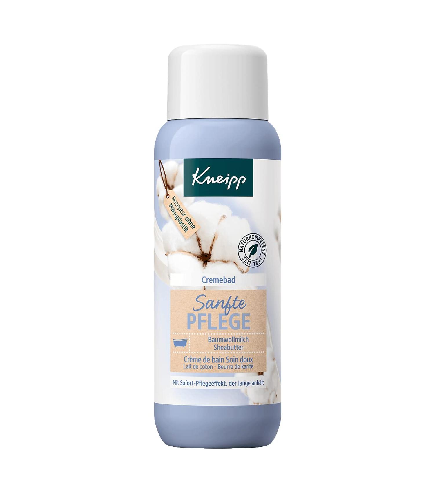 Kneipp Cream Bath Gentle Care - Cotton Milk & Shea Butter 400ml | Nourishing Hydration for Smooth Skin - Buy Online on GoSupps.com