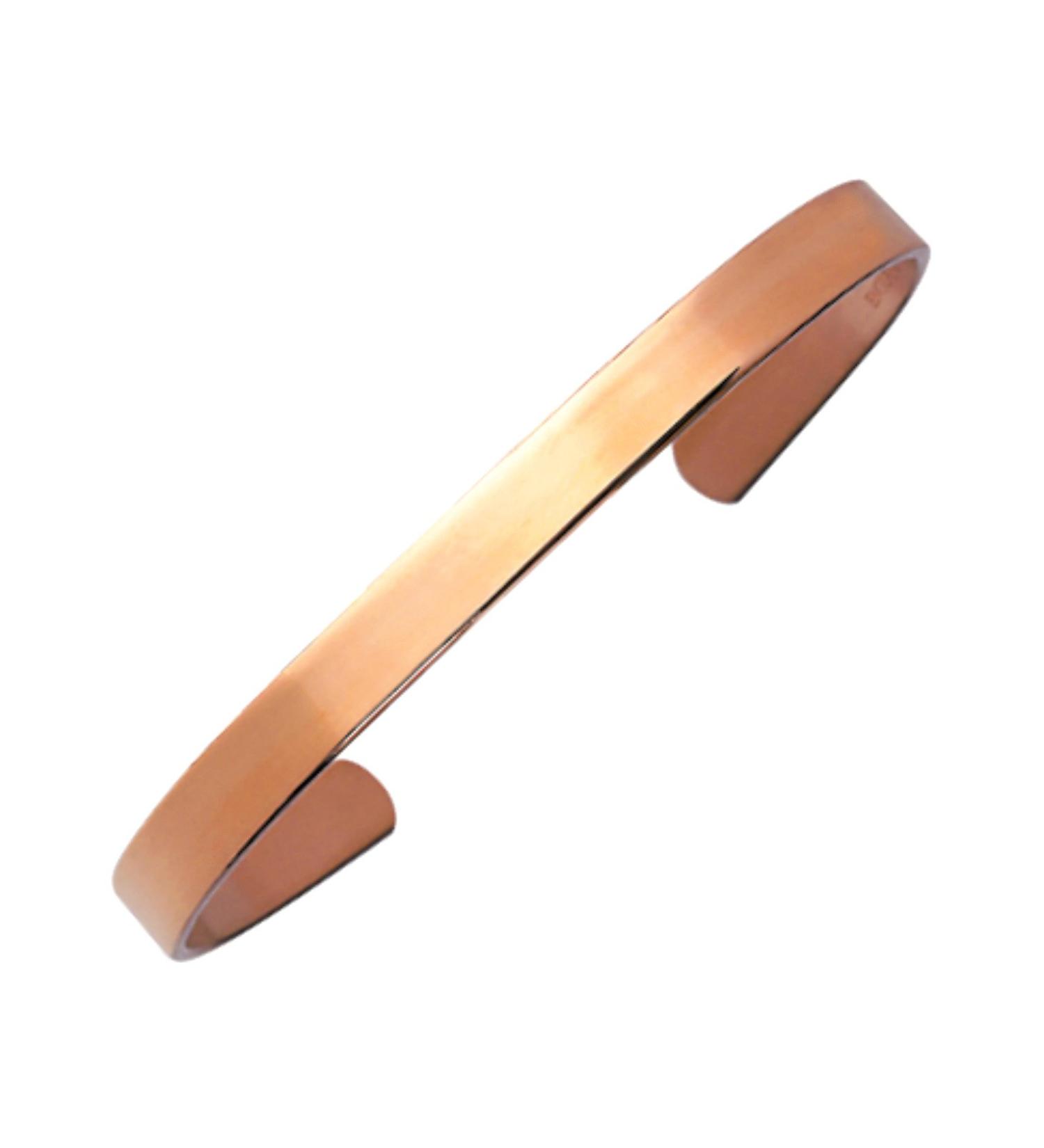Arthriton PLAIN Solid PURE COPPER Bracelet Band 6.75mm Wide X-Small
