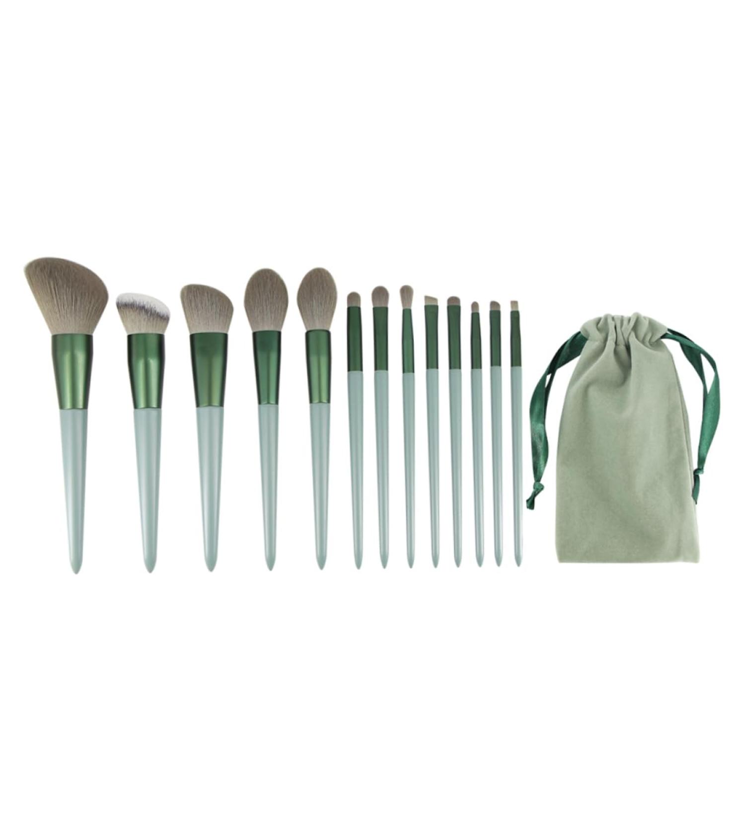 POPETPOP 1set Makeup Brush Set Loose Powder Brush Travel Makeup Brush Green Makeup Brush Concealer Brush Eye Blending Blush Brush Powder Applicator Cosmetic Beauty Tools Miss Wooden Handle - Buy Online on GoSupps.com