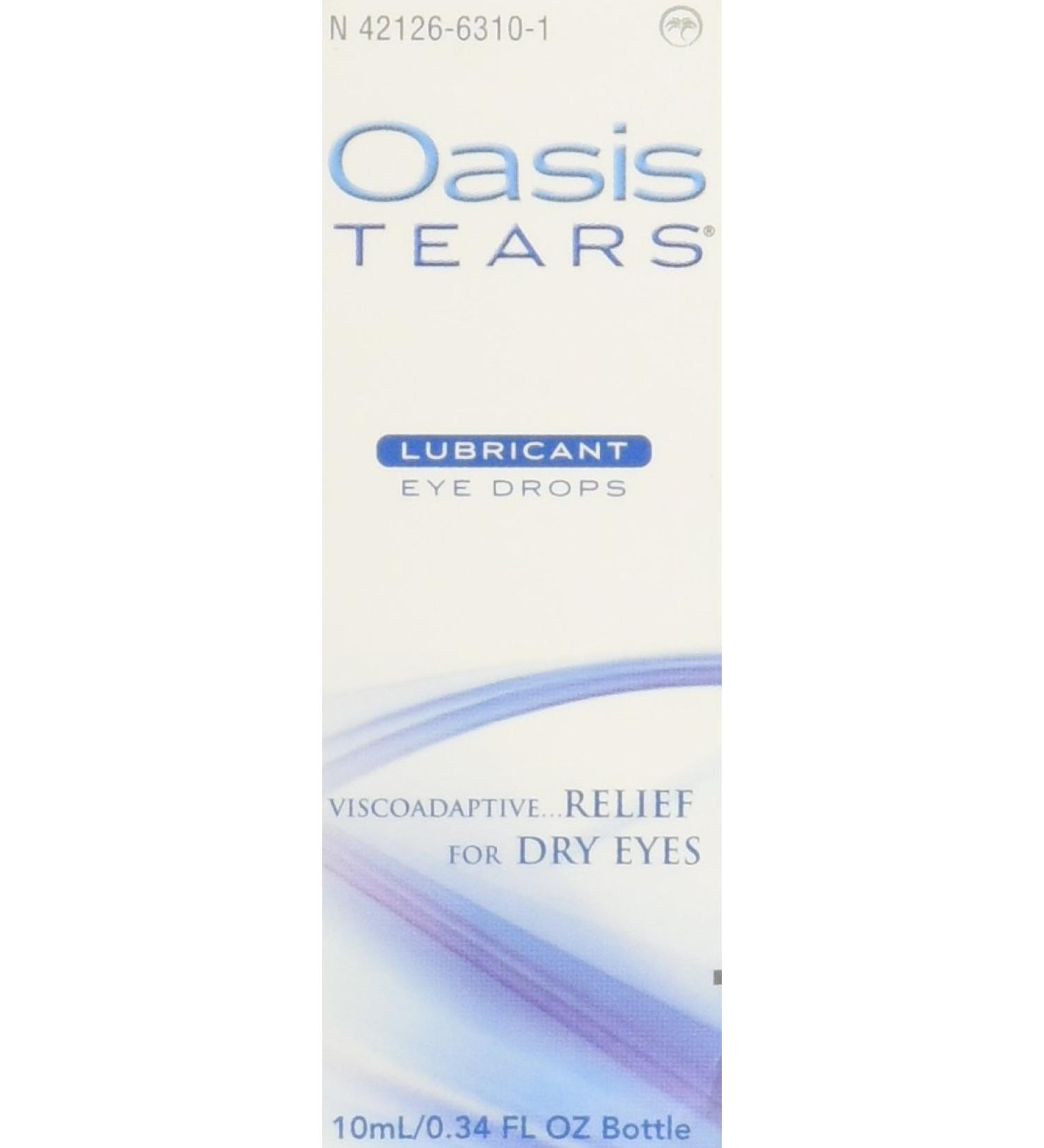 Oasis TEARS Lubricant Eye Drops - 0.34oz Bottle for Dry Eyes - Buy Online on GoSupps.com