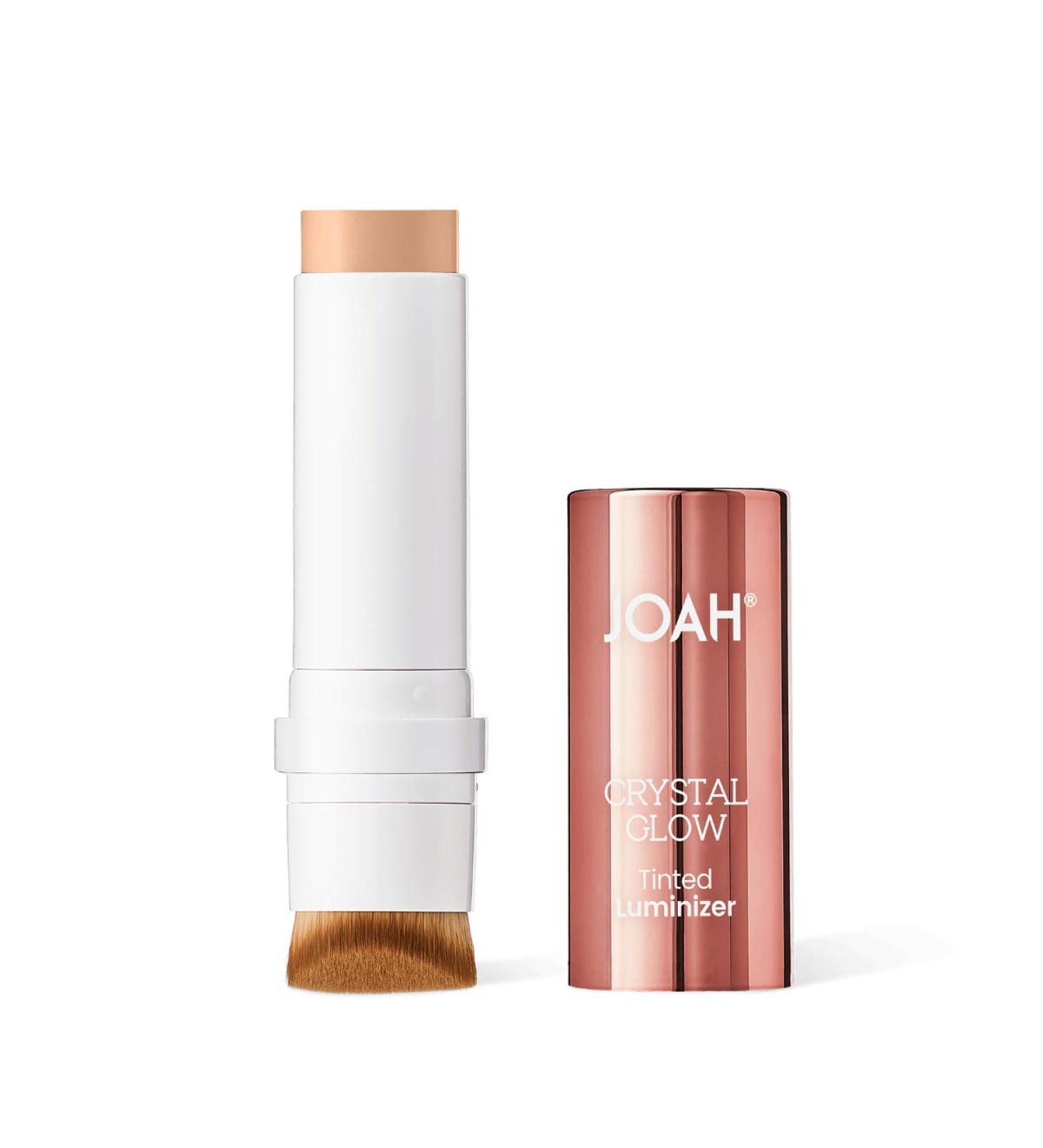 JOAH Crystal Glow Tinted Luminizer Highlighter Stick with Crystalide Peptide - Contour Makeup for Clearer, Smoother Skin - Cream Ivory - Buy Online on GoSupps.com