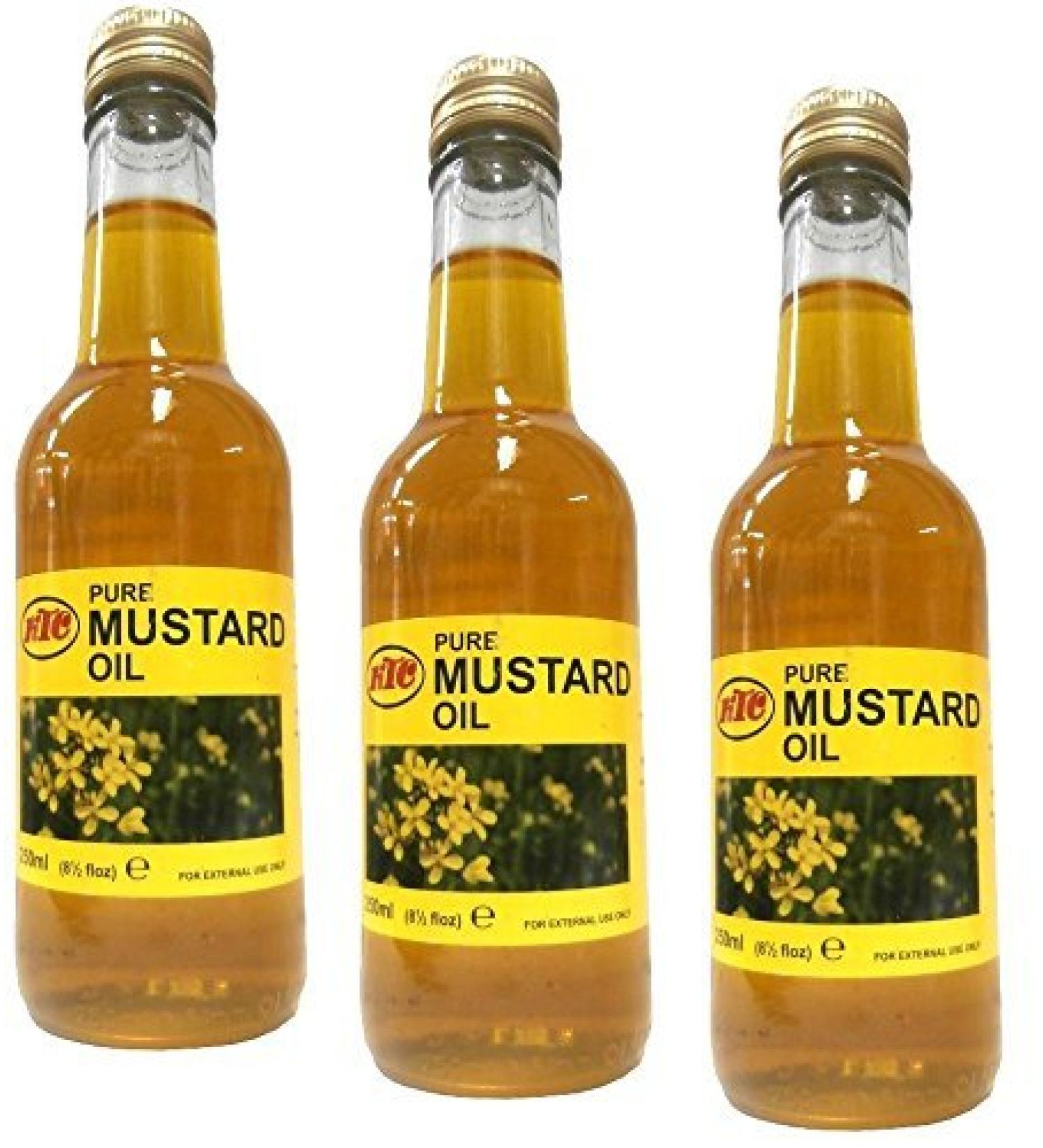 KTC 3 x 100% Pure Mustard Oil 250ml (Total 750ml)