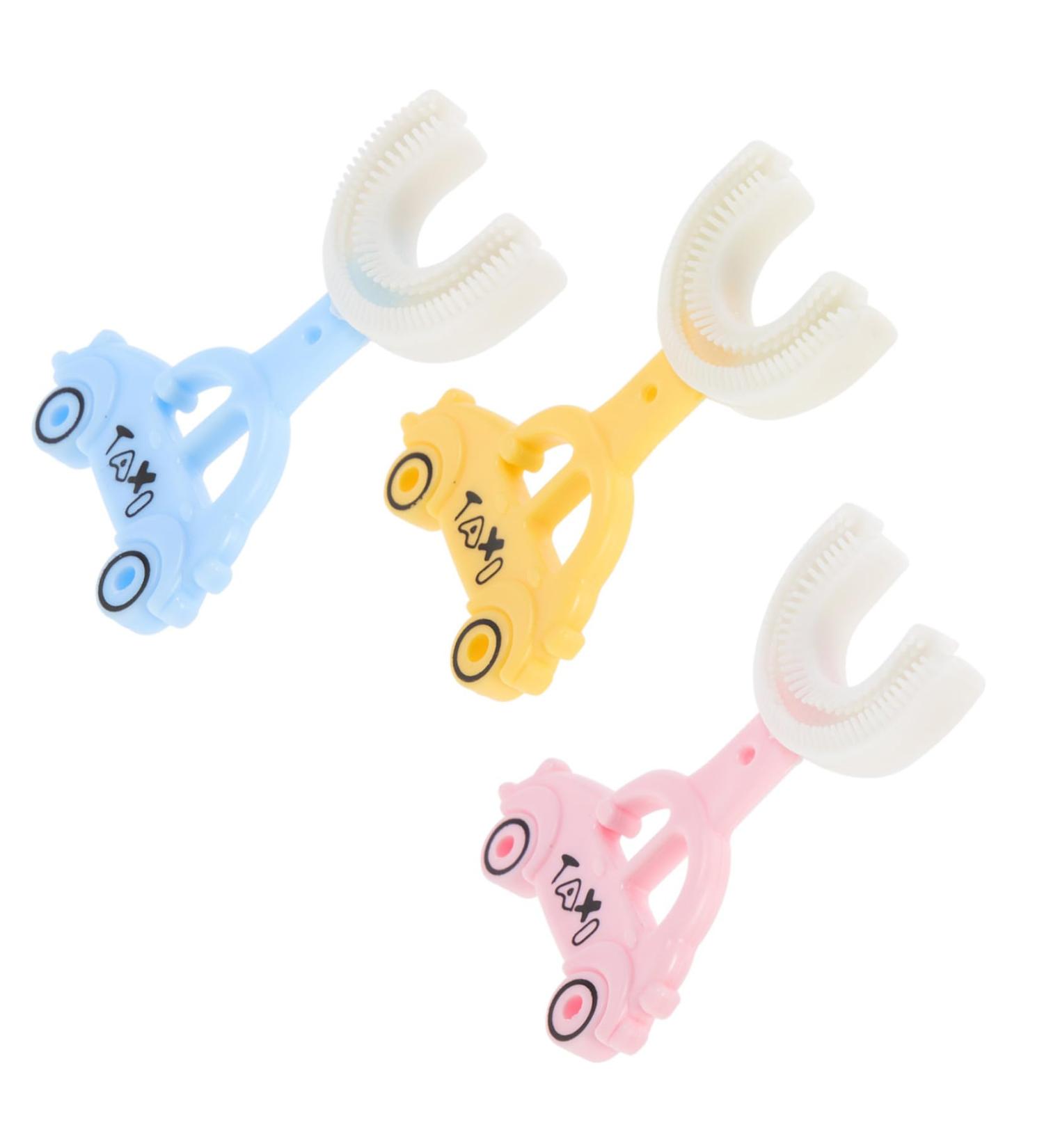 Buy Bcoath 3-Piece Manual Silicone Toothbrush Set for Toddlers | Washable & Safe Children's Oral Care - Buy Online on GoSupps.com