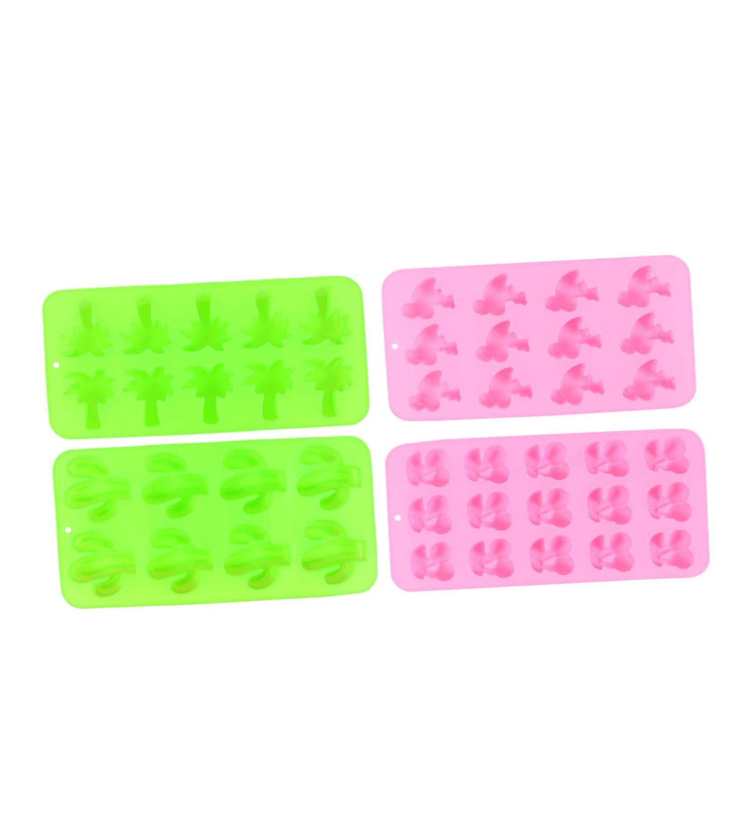 Alipis 4pcs Silicone Chocolate Mold Silicone Molds Cookie Mold DIY Molds Candy Molds Ice Cube Mold Biscuit - Buy Online on GoSupps.com