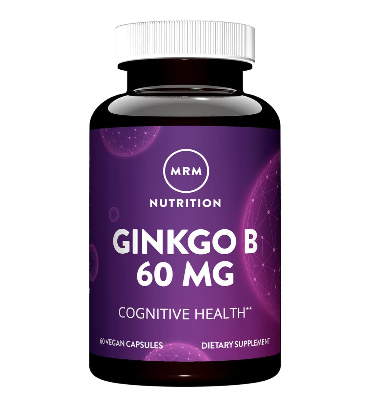 MRM Ginkgo B 60mg 60 Vegetarian Capsules