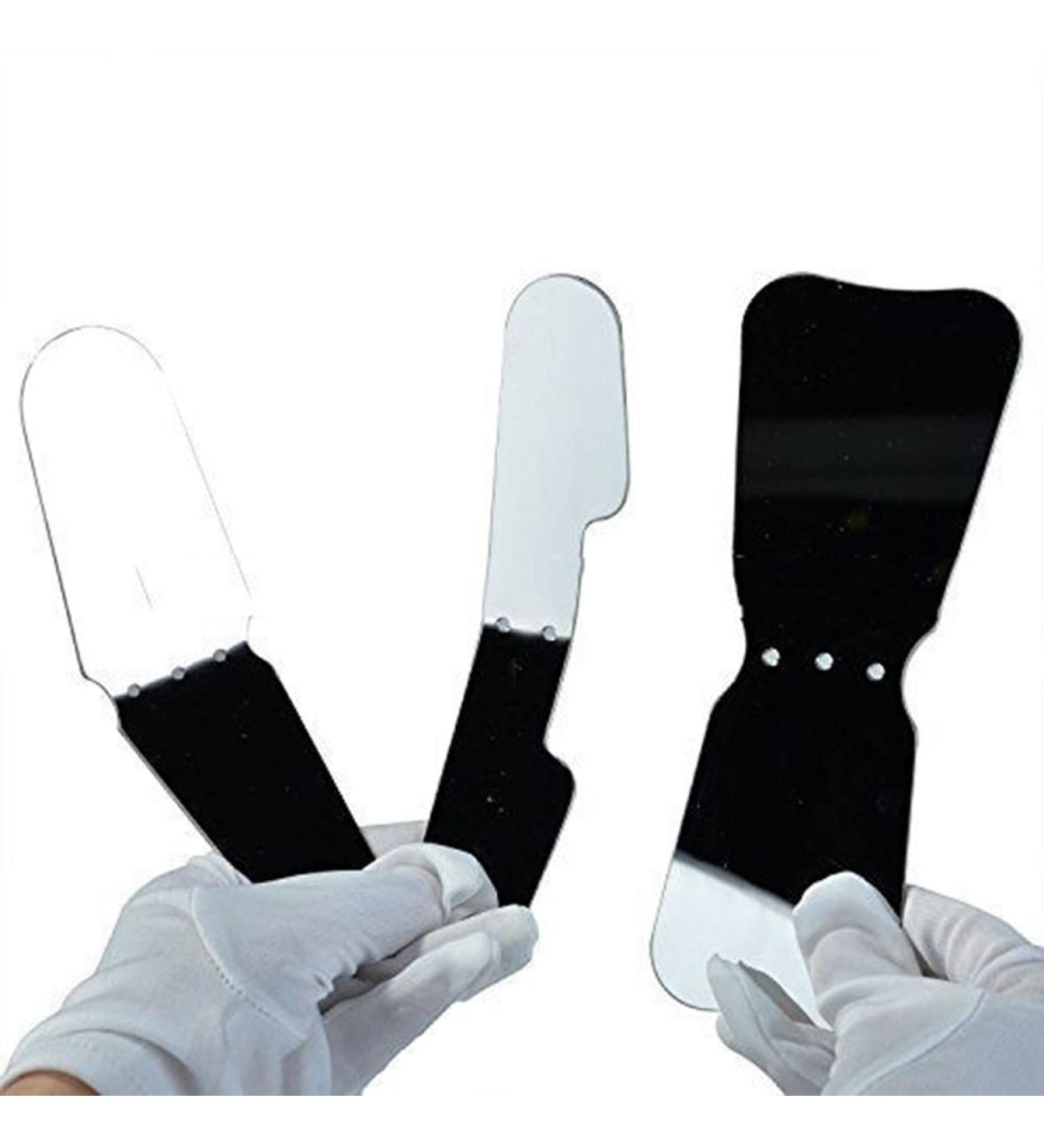 3Pcs Dental Intraoral Occlusal Photographic Glass Mirror Oral Health Care Dental Reflector Mirror