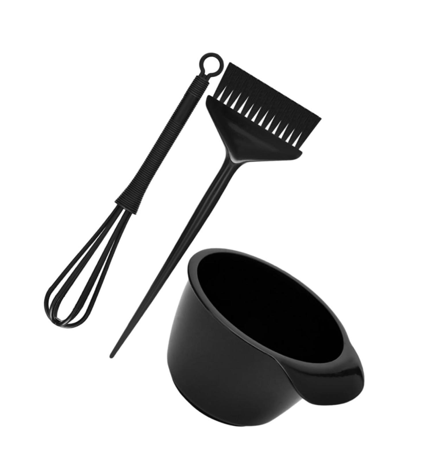 iplusmile Kit Teinture Capillaire 3 Pi ces Bol Pinceau et B tonnet M langeur Noir pour Salon de Coiffure Usage Maison Soin Cheveux Coloration Uniforme - Buy Online on GoSupps.com