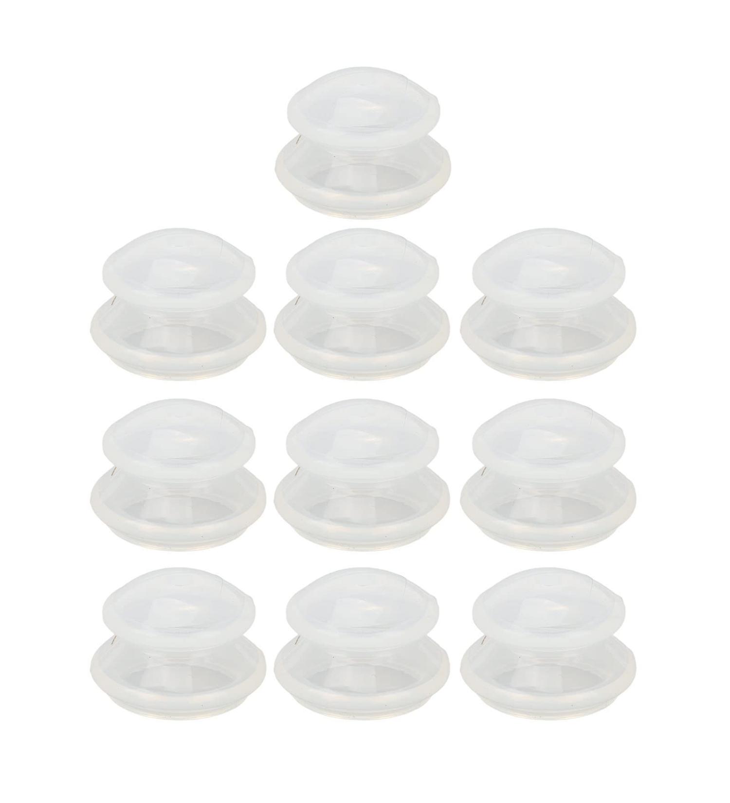 GfRGFH Silicone Cup Therapy Set - 10 Professional Silicone Suction Cups for Cellulite Reduction & Facial Treatment - Buy Online on GoSupps.com