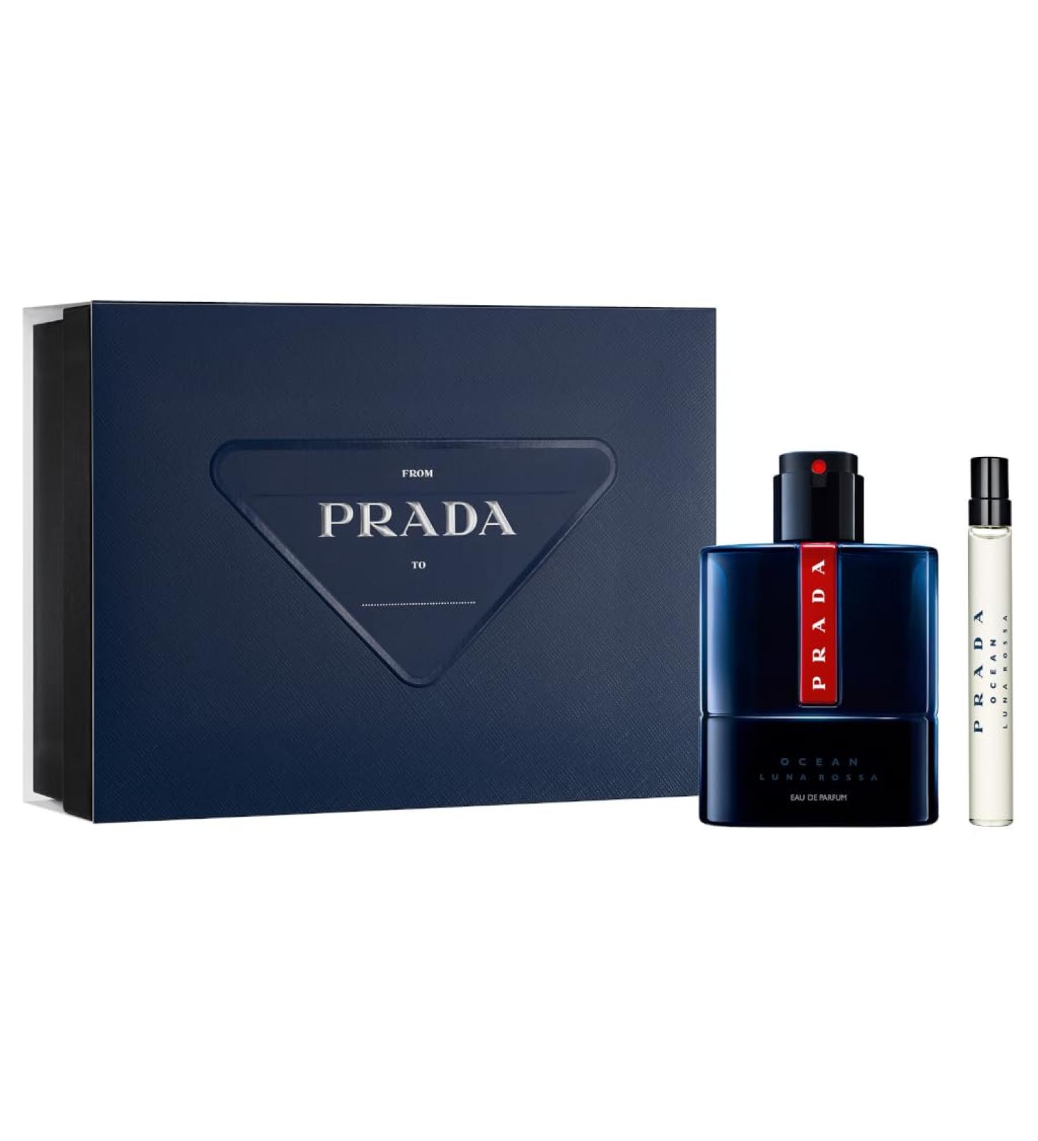 Prada Luna Rossa Ocean Eau de Parfum 2-Pcs Gift set (Eau de Parfum vaporizador 3.4 fl oz + Eau de Parfum vaporizador 0.34 fl oz)