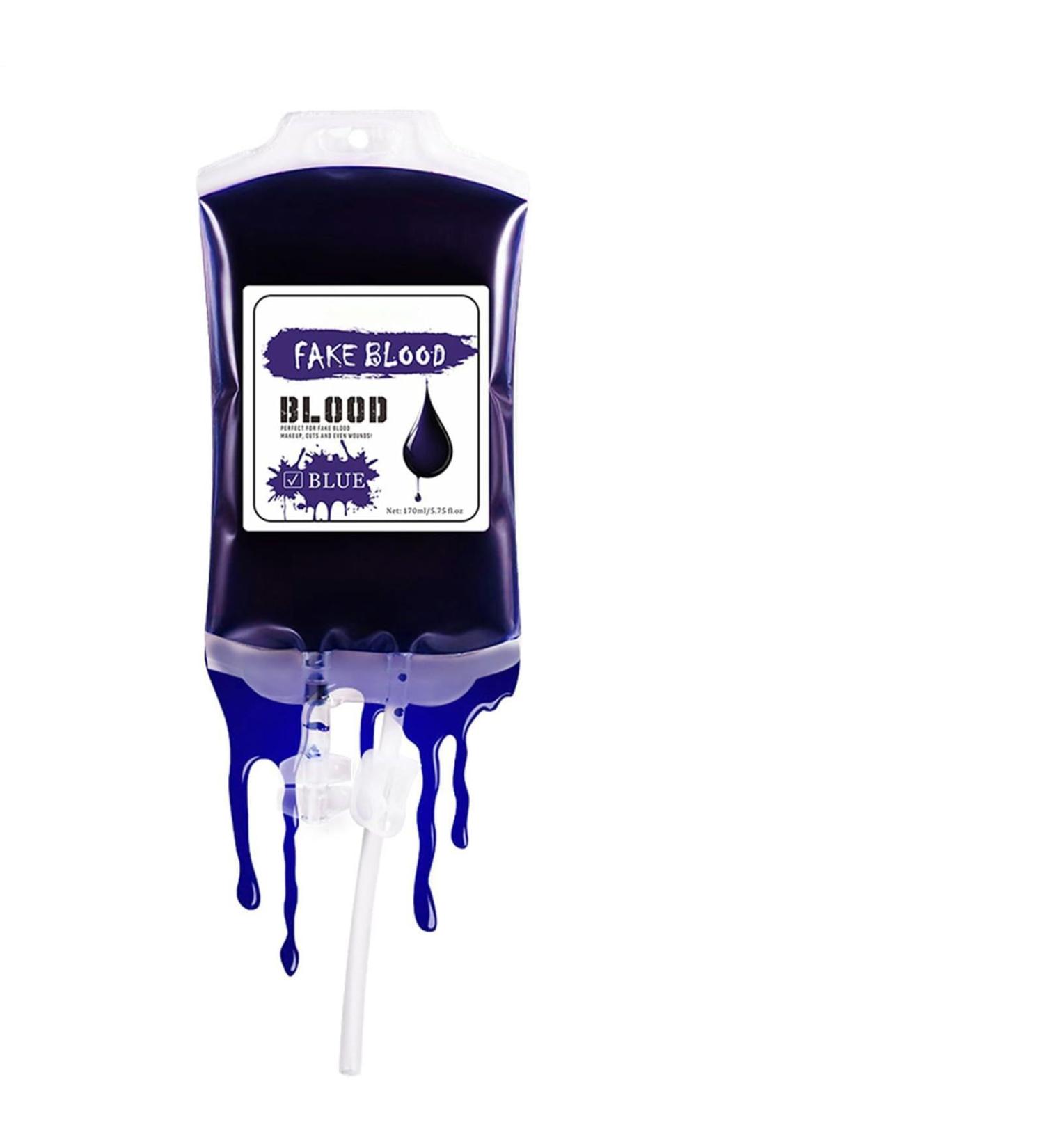  JINGLING JINGLING Liquid Face Paint - 170 ml - Waterproof Bag for Halloween - Red and Blue Makeup for Women and Men - Spooky Party Supplies - Buy Online on GoSupps.com