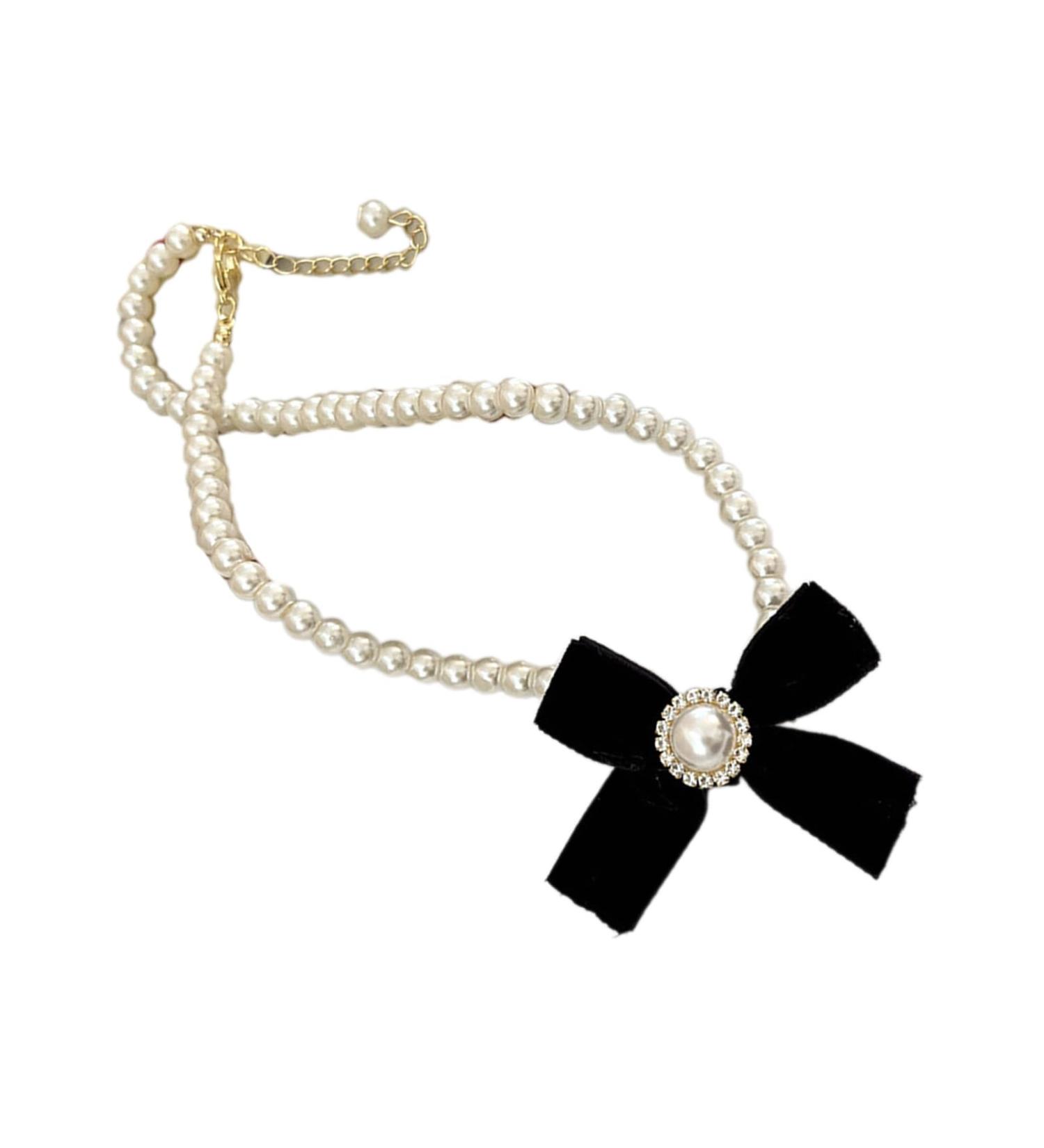 Oralgos Fashionable Necklace with Loop Trailer - Elegant Imitation Pearls Gift for Fashion Lovers - Buy Online on GoSupps.com