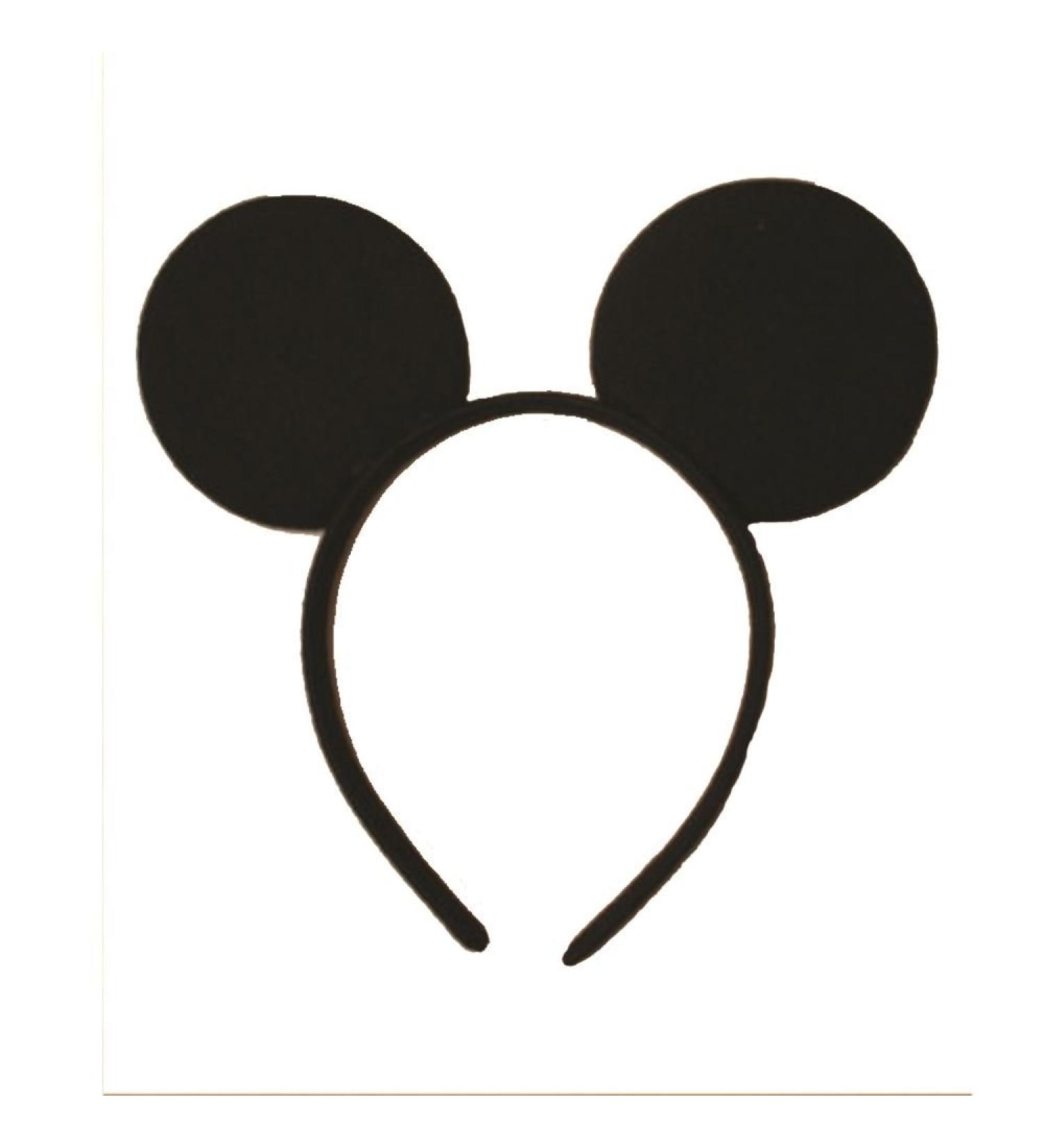 Black Minnie Mouse Ears on 1.5cm Alice Band Birthday Hen Party