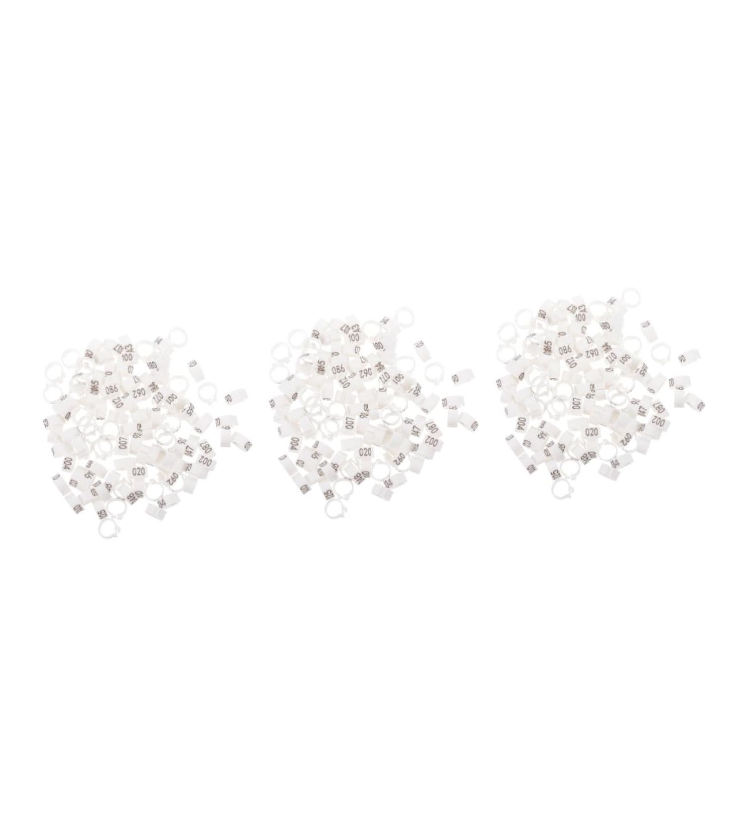 Yardwe 300 Pcs Pigeon Anklet Chicken Drumsticks Tag Plastic Foot Ring for Pigeon Poultry Pen Parrot Baby 1.3X1.3CMx3pcs Whitex3pcs - Buy Online on GoSupps.com