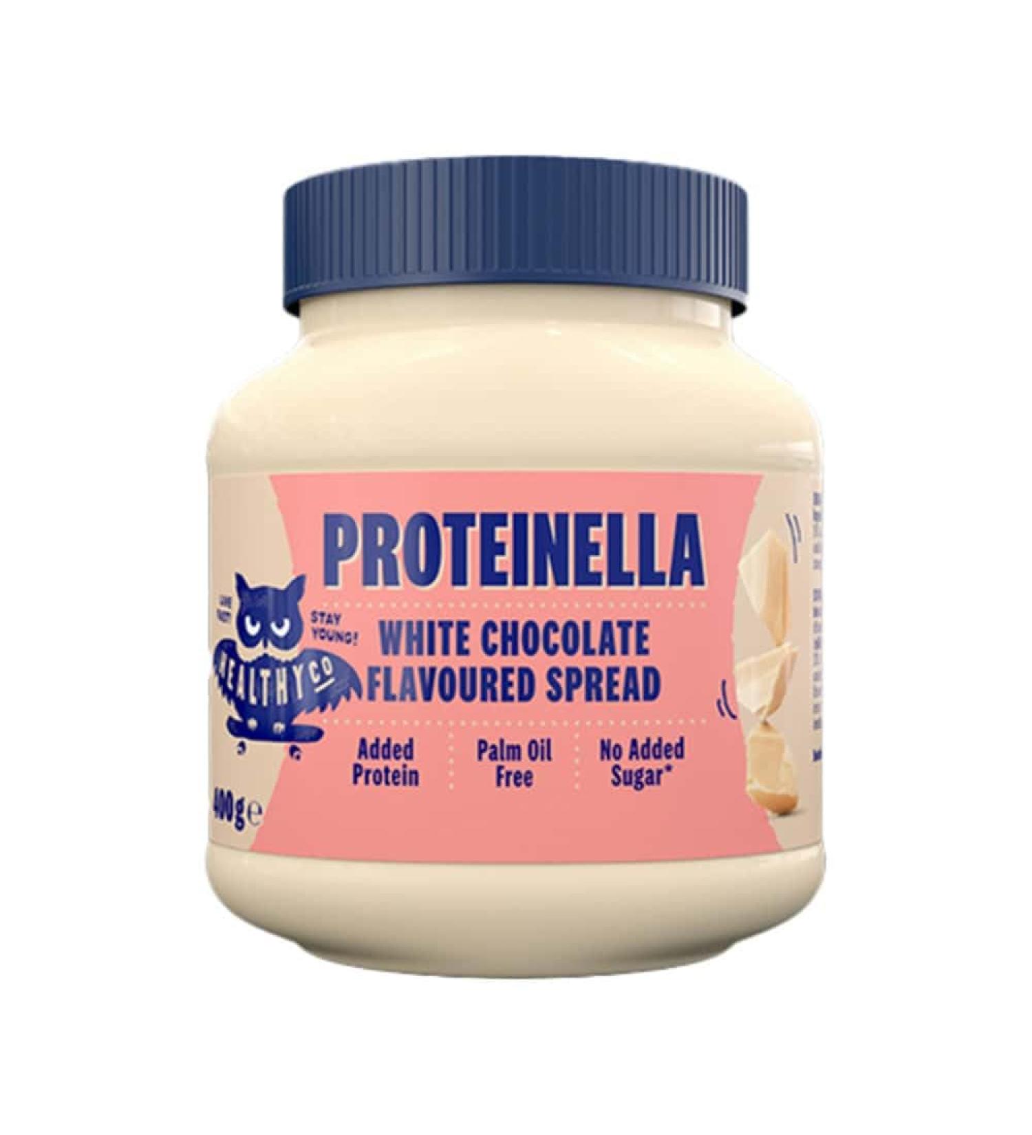 HealthyCo Proteinella White Chocolate Spread, a Healthy Snack with No Added Sugar, Palm Oil & No Protein Added - A Healthy Chocolate Spread, 360g