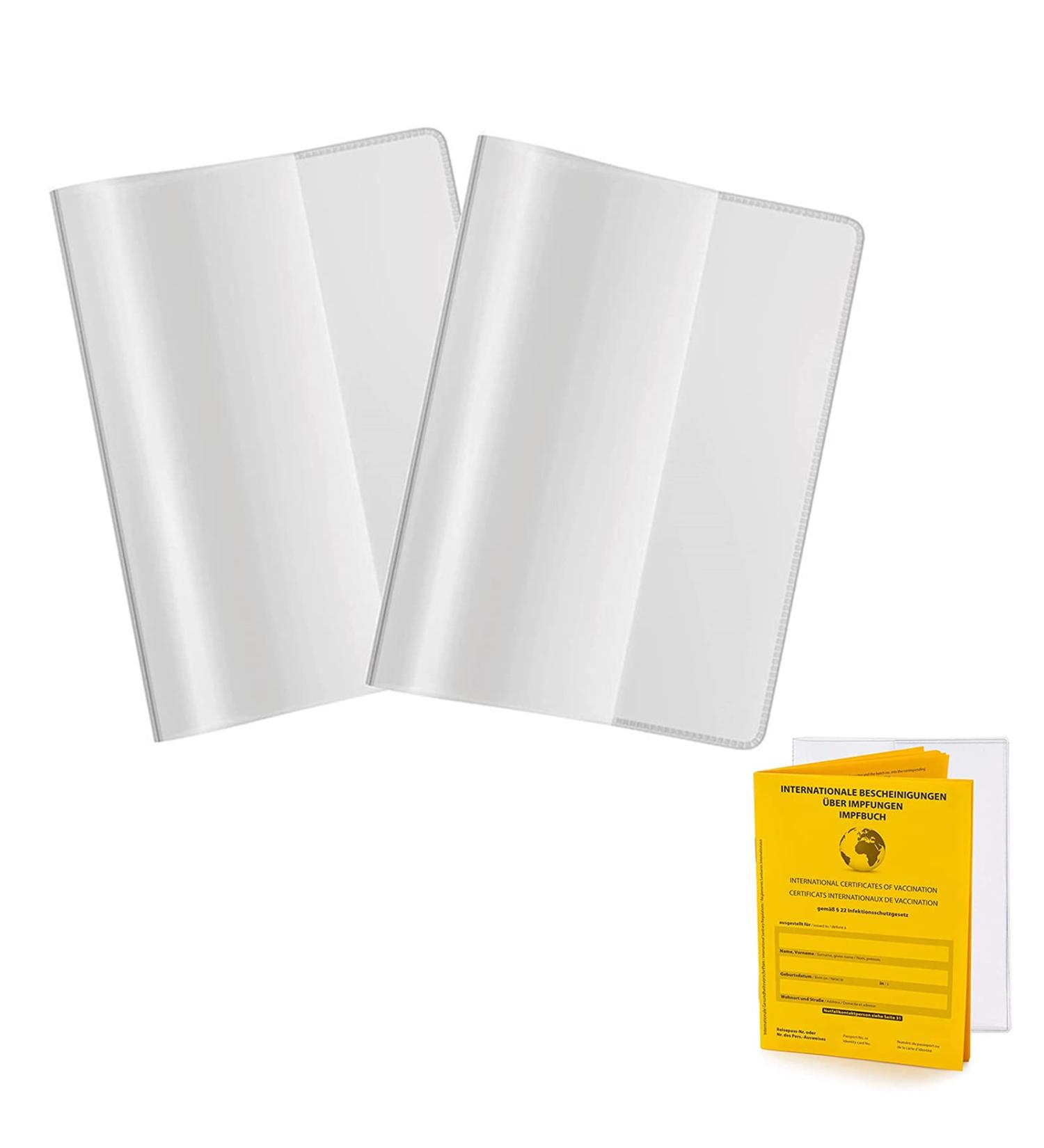 VOCIBO 2-Pack Vaccination ID Protective Cover | Waterproof Vaccine Card Holder for Adult Pass | Fits 93x130mm Vaccination Pass - Buy Online on GoSupps.com