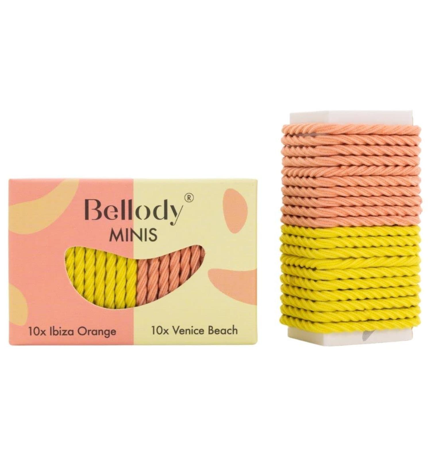 Shop Bellody Minis 20 Pack Small Hair Ties for Stylish Braids | Orange & Yellow Women's Hair Accessories - Buy Online on GoSupps.com