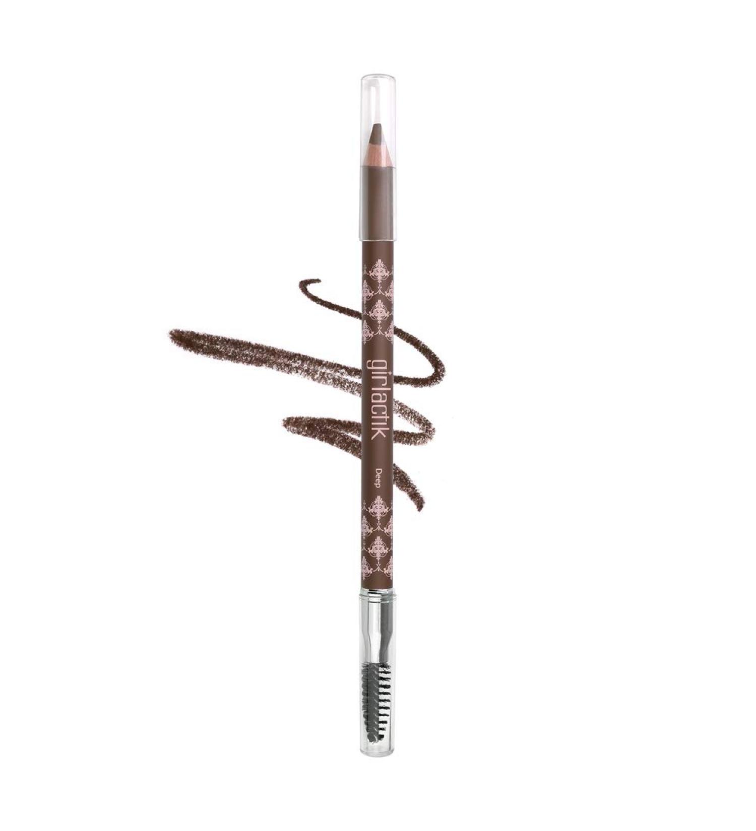 Girlactik Soft Powder Eyebrow Pencil - Deep Brow | International Shipping Available - 1.19g - Buy Online on GoSupps.com