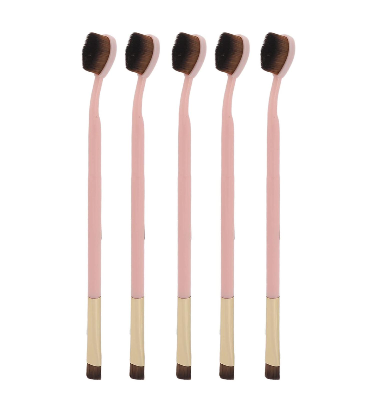 Soft Double Ended Makeup Eyeshadow Brush Toothbrush Brush with Handle Nylon Hair for Applying BB Cream Eyeshadow - Buy Online on GoSupps.com