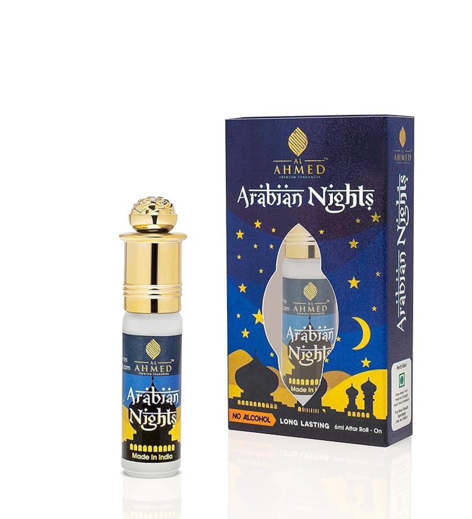 100% Original 6-ML Arabia Night Unisex Attar Ittar Atar Non Alcoholic Long Lasting Floral And Refresh Fragrance Scent 0.20 Floz - Buy Online on GoSupps.com