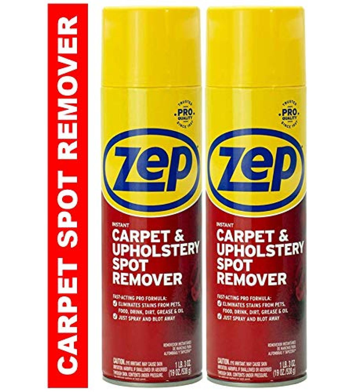 Zep Instant Carpet & Upholstery Spot & Stain Remover Aerosol - Pack of 2 - Buy Online on GoSupps.com