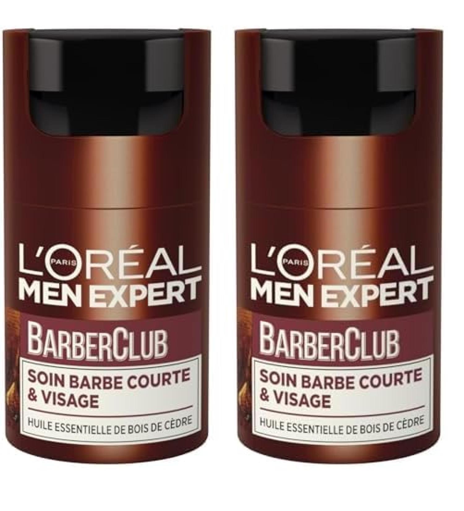 L'Or al Men Expert Barber Club Soin Barbe Courte et Visage - 50ml (Lot de 2) 50 ml (Lot de 2)