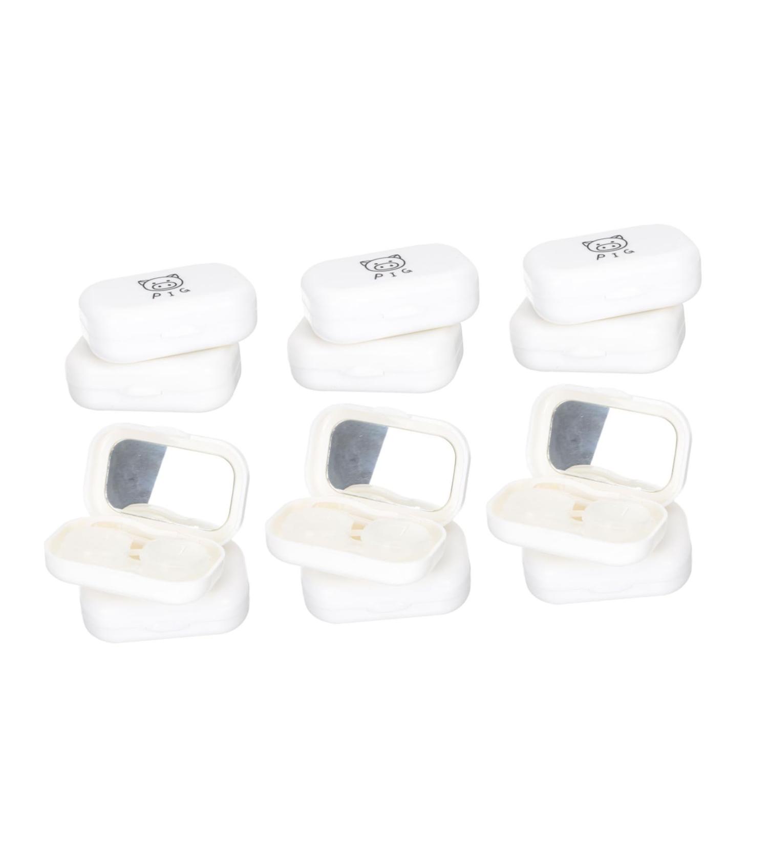 Partykindom 12-Pack Contact Lens Storage Containers | Durable Plastic Cosmetic Lens Cases for Travel & Organization - Buy Online on GoSupps.com
