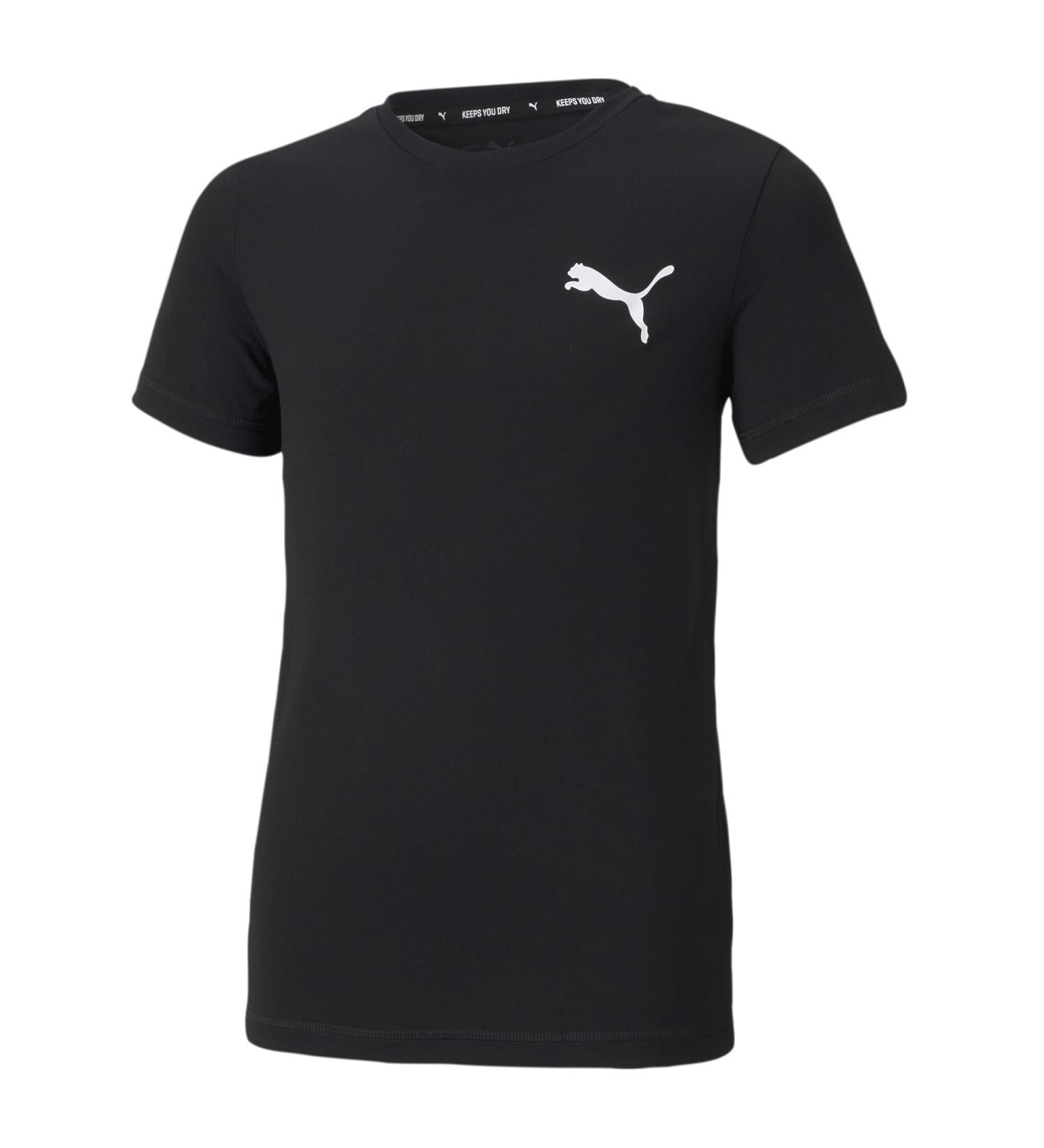 Buy PUMA Boys Active Small Logo Tee B T-Shirt 164 Black | International Shipping Available - Buy Online on GoSupps.com