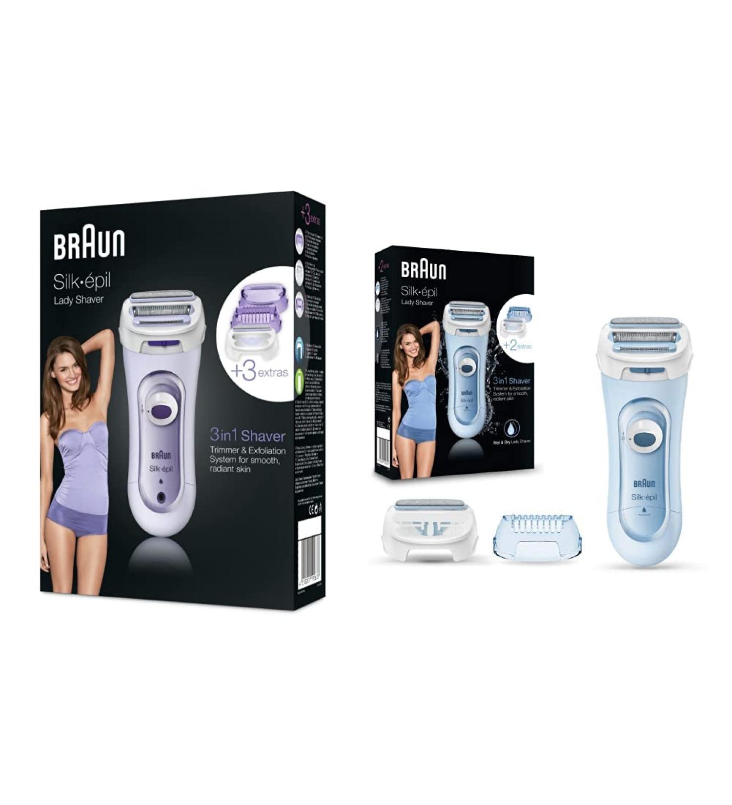 Buy Braun Silk- pil Lady Shaver 3-in-1 Women's Razor Bundle - 5560 & 5160 | Smooth Skin Solutions International Shipping - Buy Online on GoSupps.com