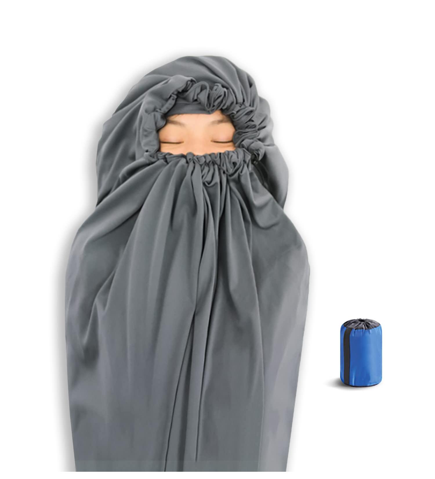 Litume Thermolite All Season Sleeping Bag Liner Add Up to 22F Mummy Sleeping Sack Backpacking Camping Traveling Lightweight Sleep Sack with Drawstring Hood (E626 US) Thermolite (Polyester) - Buy Online on GoSupps.com