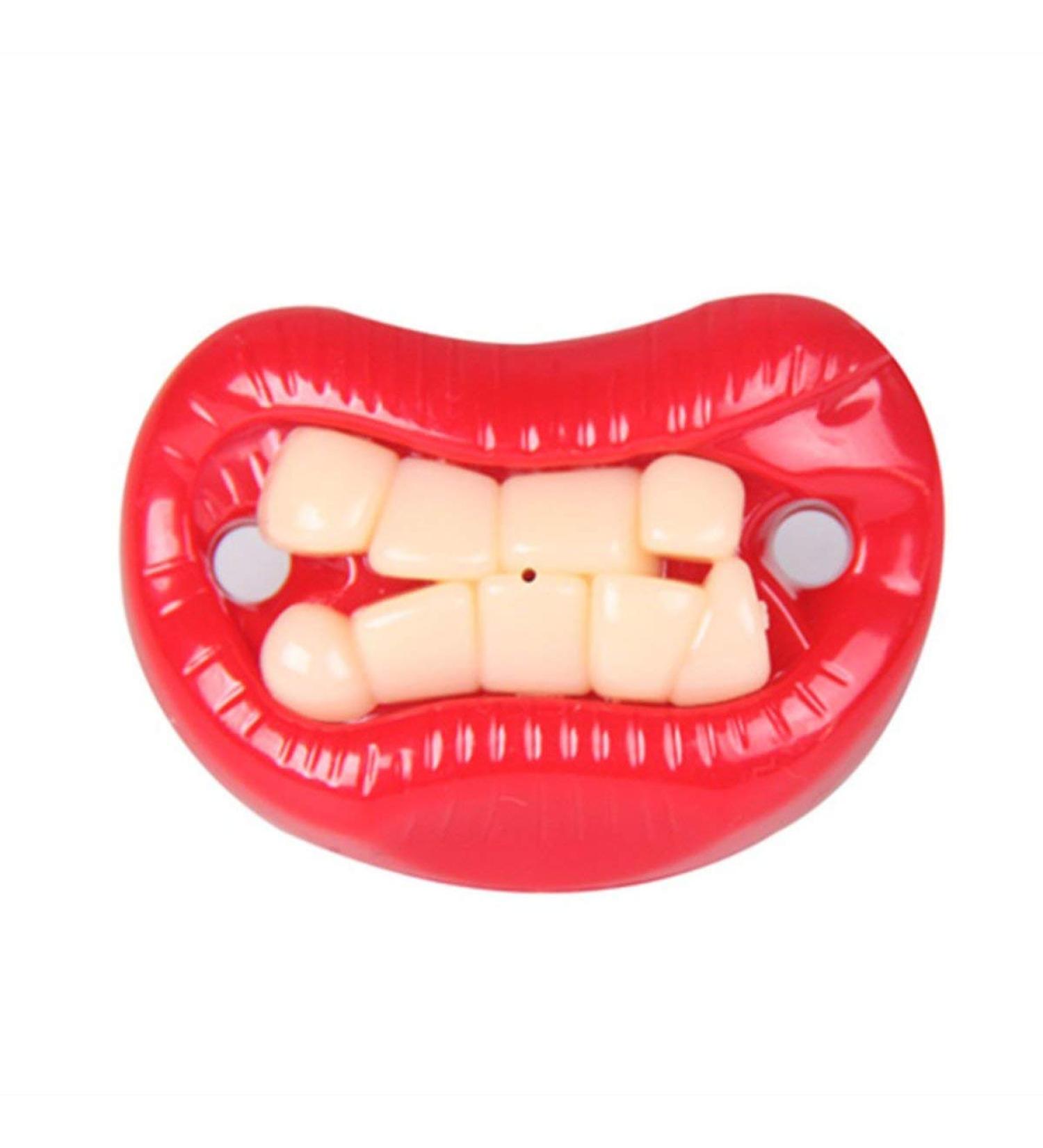 Greattangle Baby Silicone Pacifier - Funny Rabbit & Beard Designs | Cute Red Angry Toothed Baby Accessories - Buy Online on GoSupps.com