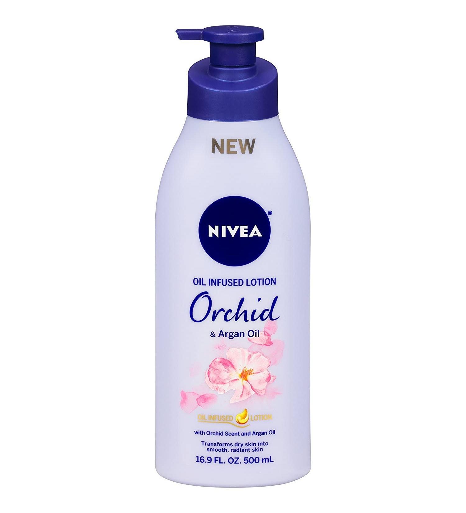 Nivea Oil Infused Orchid & Argan Oil Body Lotion 16.9 fl oz - Pack of 2 | Moisturizing Hydration - Buy Online on GoSupps.com