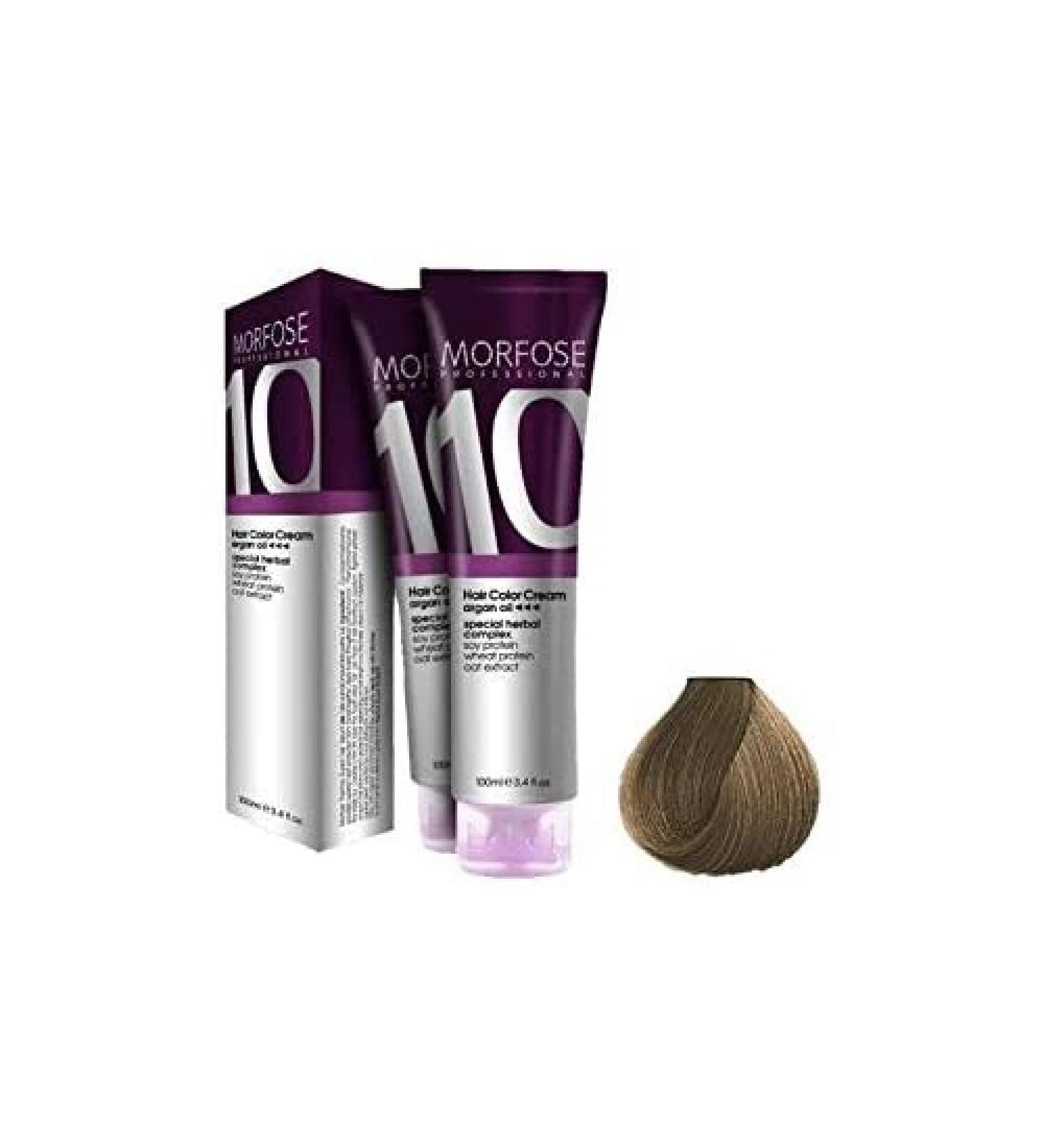 Morfose 10 Cr me Coloration Professionnelle 100ml N 8S Auburn Clair Intense