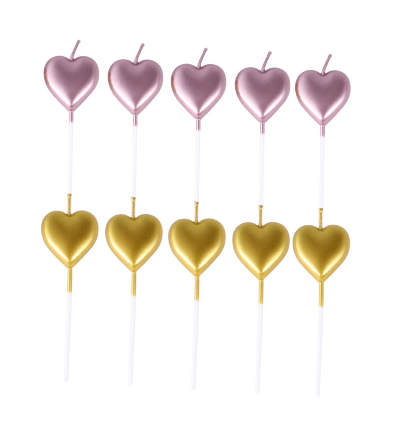 Cabilock 10pcs Birthday Cupcake Topper Gift Cupcake Decorating Valentines Day Candle Decor Valentines Cake Decoration Candle Heart Cupcake Toppers Memorial Candles Cupcakes Dessert Top Hat As Shown 9.7X2.8cm - Buy Online on GoSupps.com