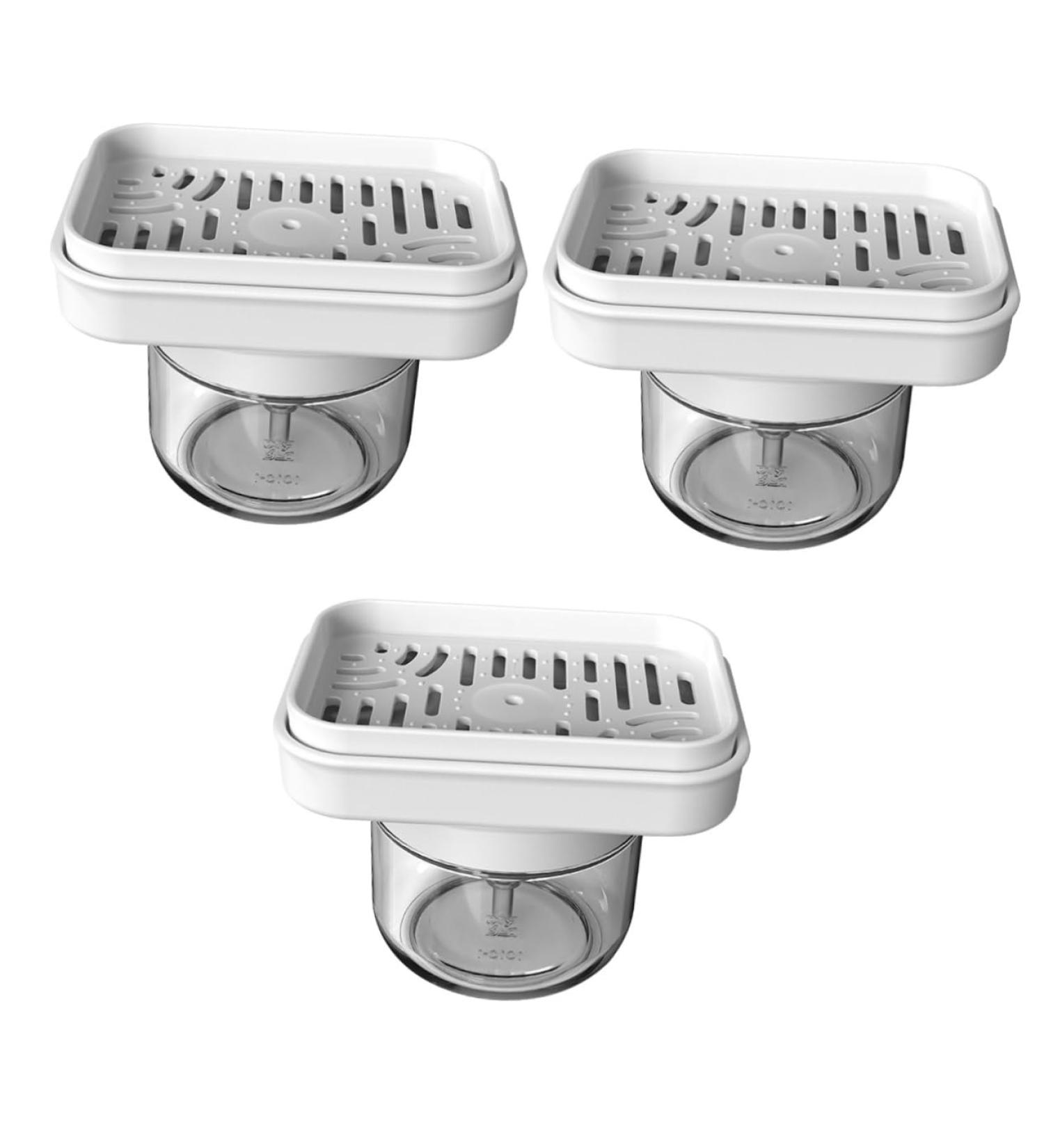 Ciieeo 3pcs Squeeze Bottle Kitchen Supplies Dishwashing Pump Dispenser Sink Soap Dispenser Dishwasher Soap Household Soap Container Dish Washing Supply Plastic White Dish Soap Liquid - Buy Online on GoSupps.com