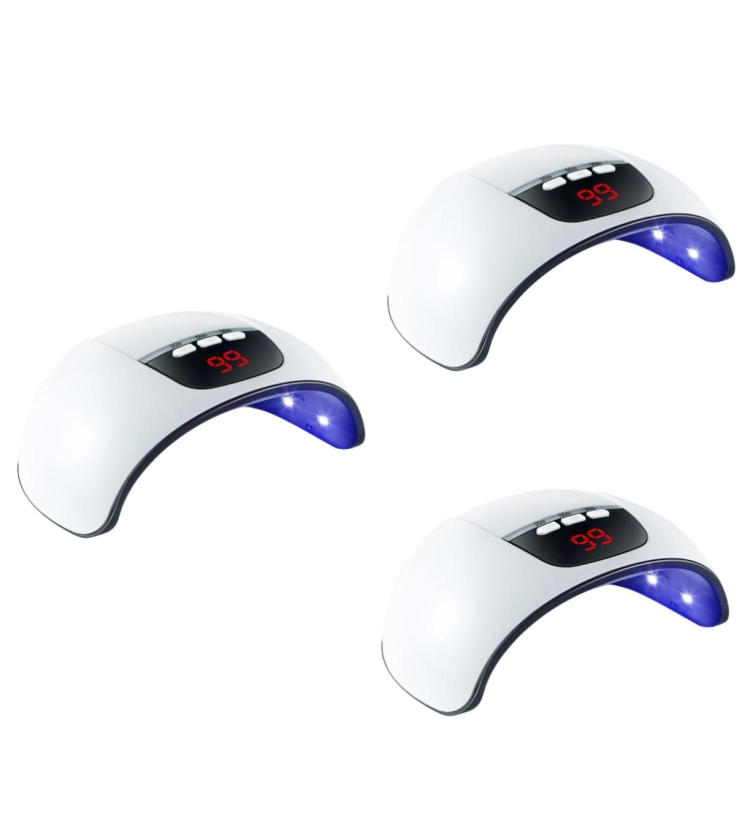 Healeved 3pcs Nail Lamp Gel Nail Dryer Nail Polish Dryer Lamp Nail Art Dryer Professional Nail Dryer Lamp Professional Nail Art Tools Nail Gel Uv Nail Dryer White Phototherapy Lamp Painless - Buy Online on GoSupps.com