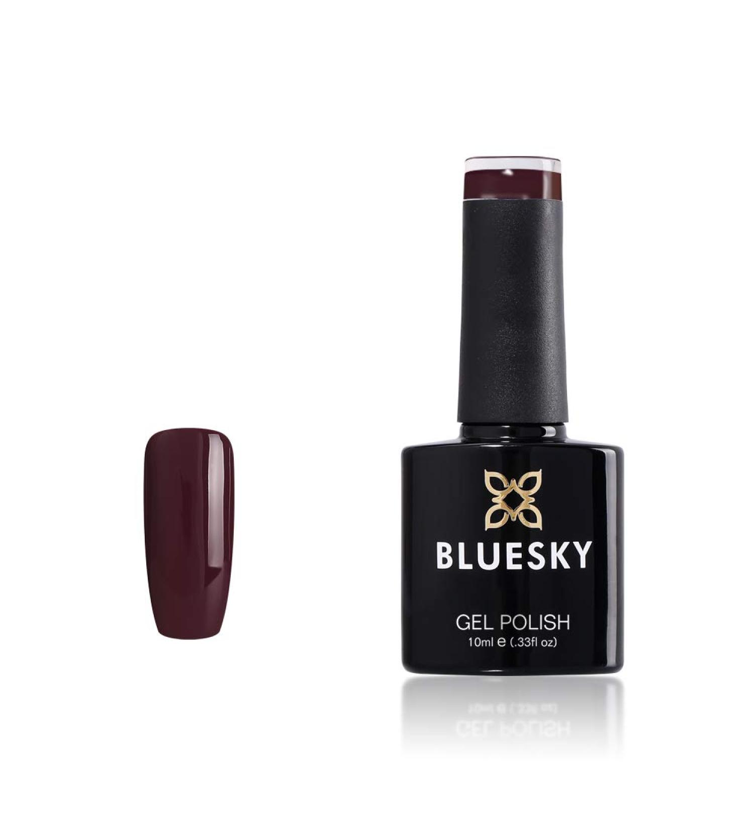 Bluesky Gel Nail Polish Mahogany FW07 Dark Purple Mahogany 10 ml Long Lasting Chip Resistant 10 ml (Requires Drying Under UV LED Lamp) Mahogany 10 ml (Pack of 1) - Buy Online on GoSupps.com