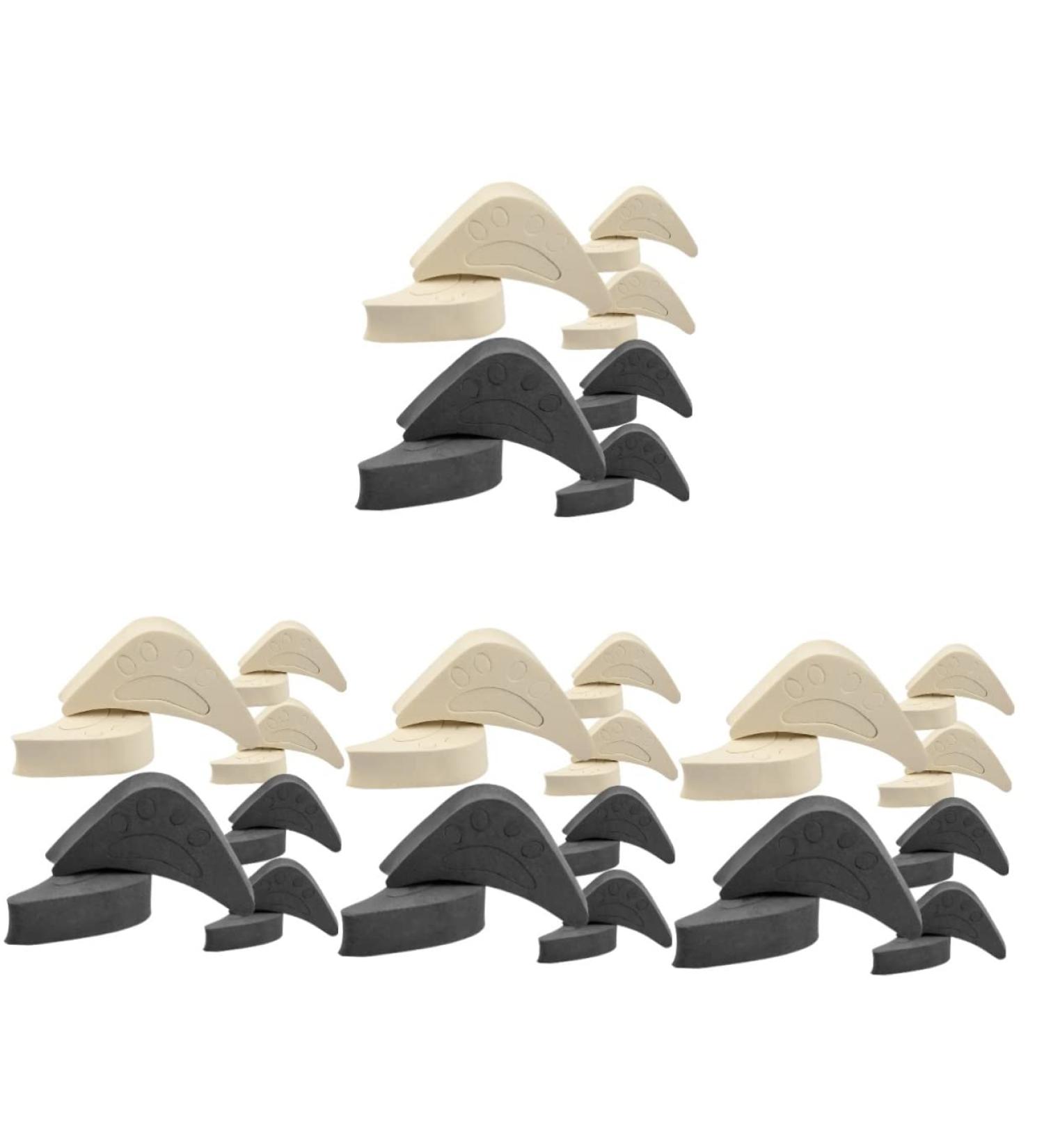 24 Pairs Toe Plug Adjustment Pads Forefoot Cushion & Heel Pad Inserts for Big Shoes & High Heels - Buy Online on GoSupps.com