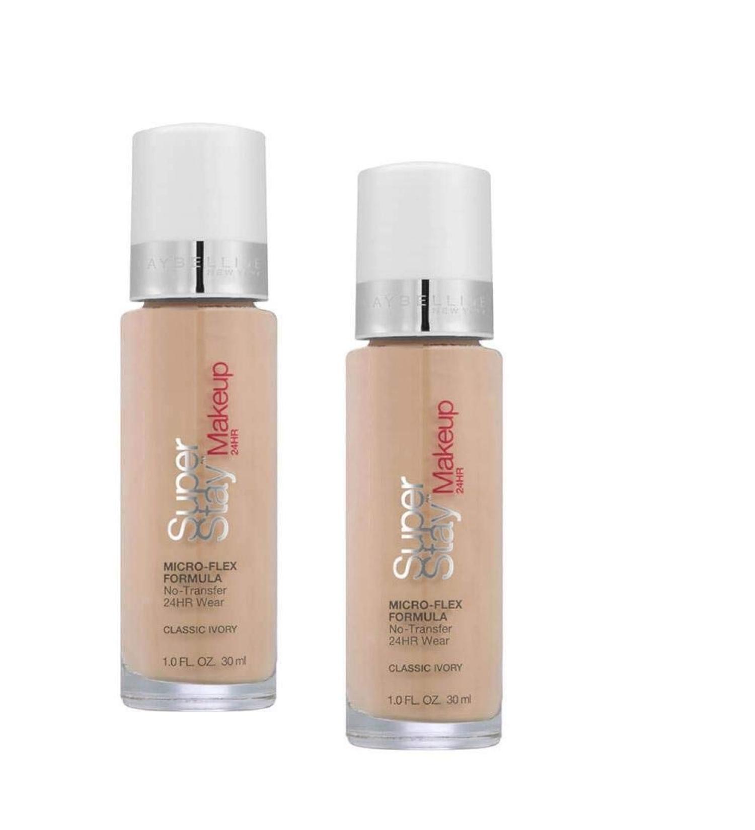 Maybelline SuperStay Foundation - Classic Ivory 2-Pack 1 Fl Oz each - Buy Online on GoSupps.com