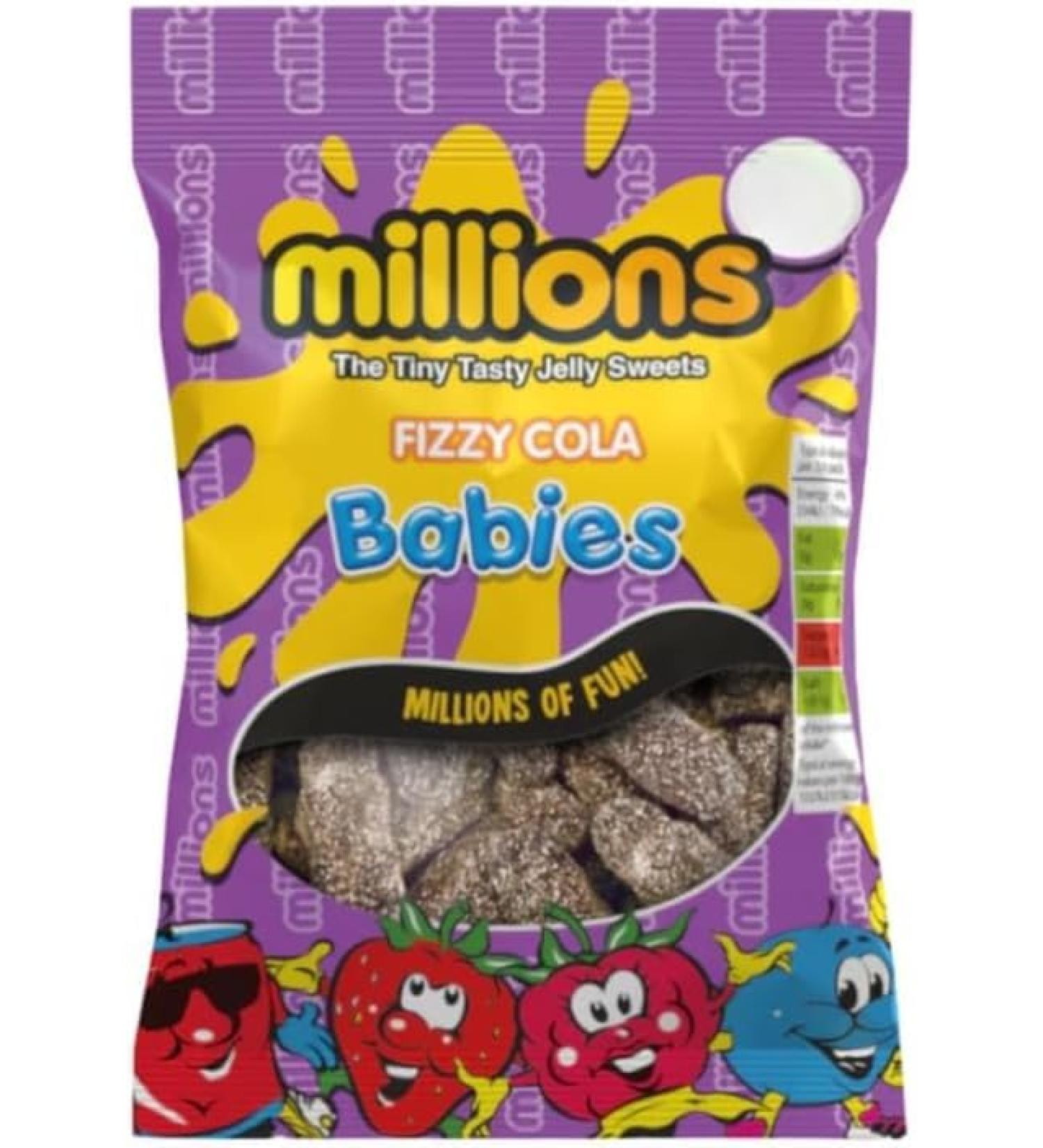 Millions Fizzy Cola Babies 12 x 120g Bags Delicious Special For Easter Tasty And Twisty Treat Gift Hamper Christmas Birthday Easter Gift Sold By Kidzbuzz
