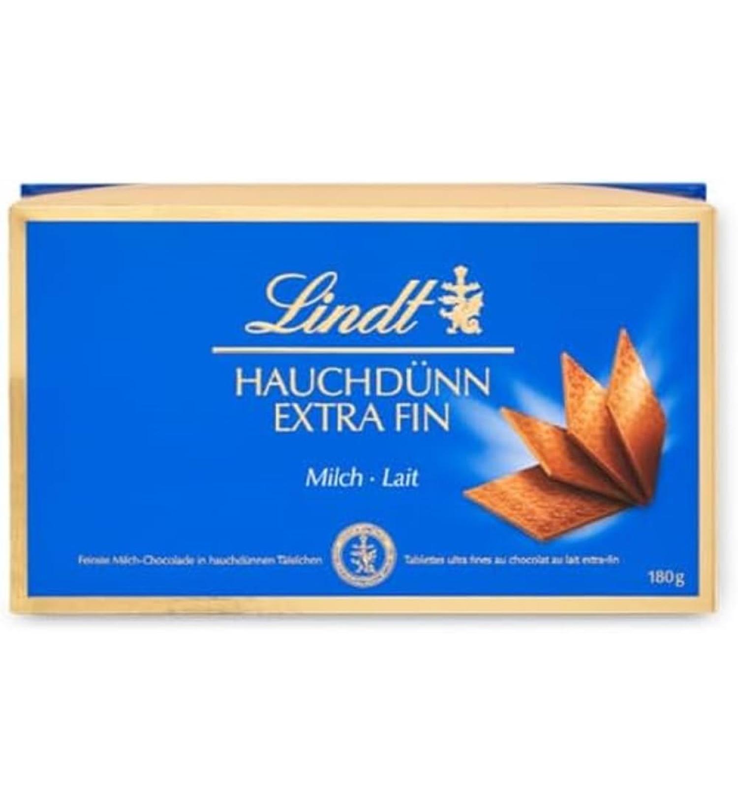 Lindt - Box of chocolate squares EXTRA FINE - Milk 180g - Buy Online on GoSupps.com