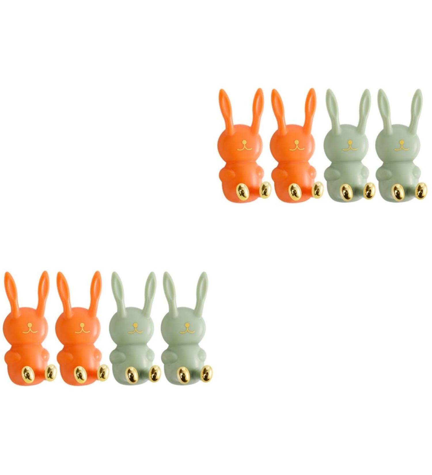 Zerodeko 8 PC Sticky Hooks - Caricature Connector Holder Luffa Shaver & Bathroom Towel Key Holder - No Track ABS Socket for Washcloths - Buy Online on GoSupps.com