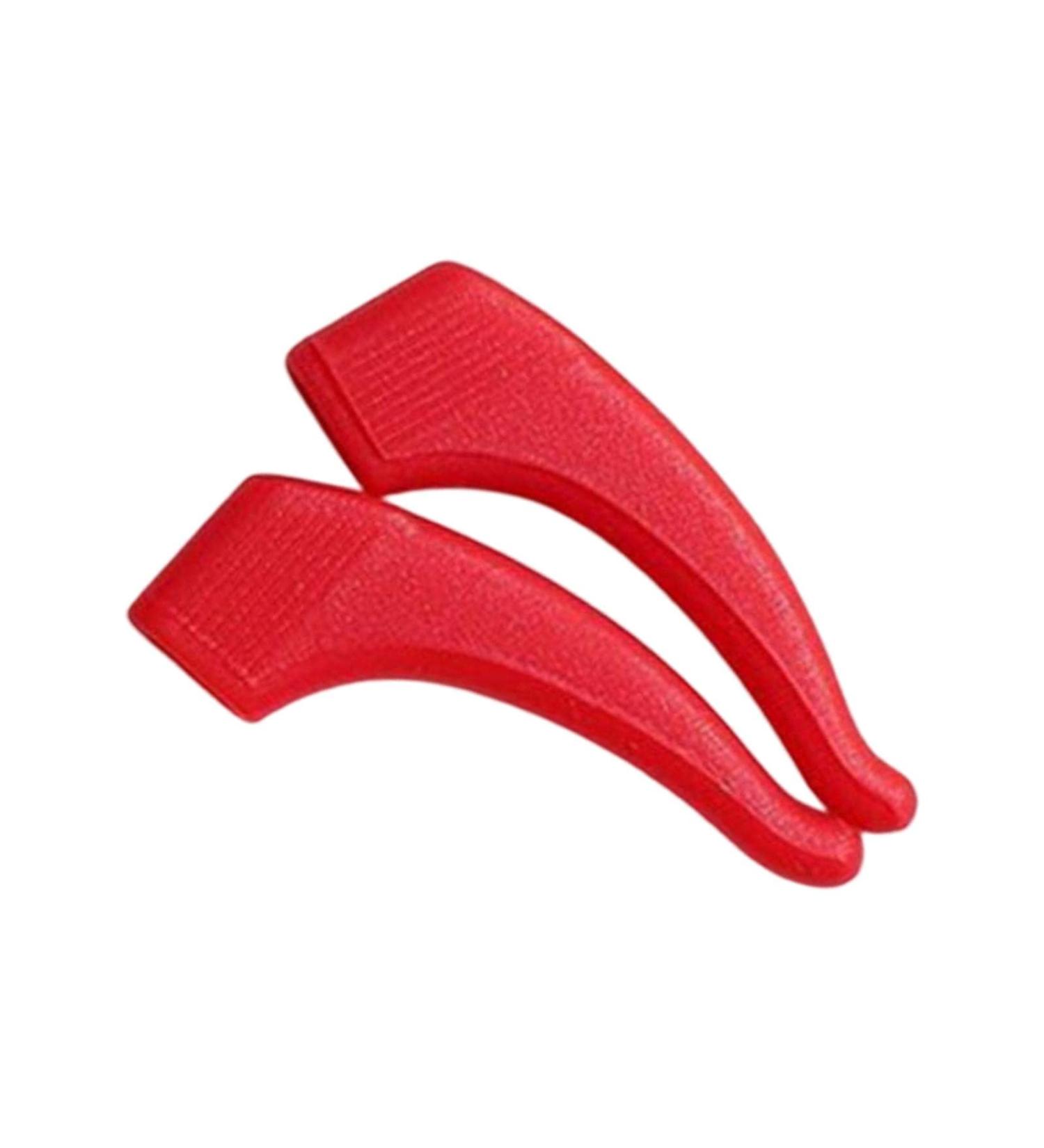 Harilla 2pcs Red Eyeglass Ear Grip Hooks - Secure Eyeglass Temple Holders & Sleeves for Enhanced Comfort | International Shipping - Buy Online on GoSupps.com