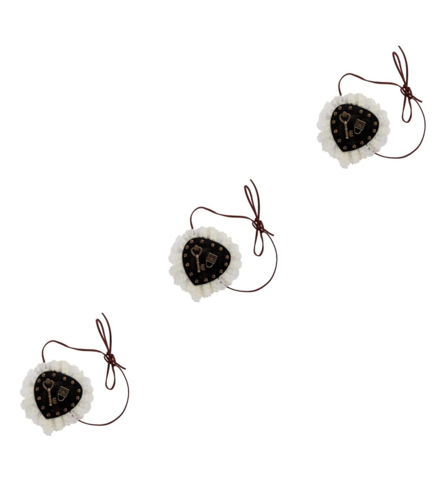 Minkissy 3PC Masquerade Eye Masks | Single Eye Mask & Blindfold Decor | Pirate Props & Key Lock Decoration - Buy Online on GoSupps.com